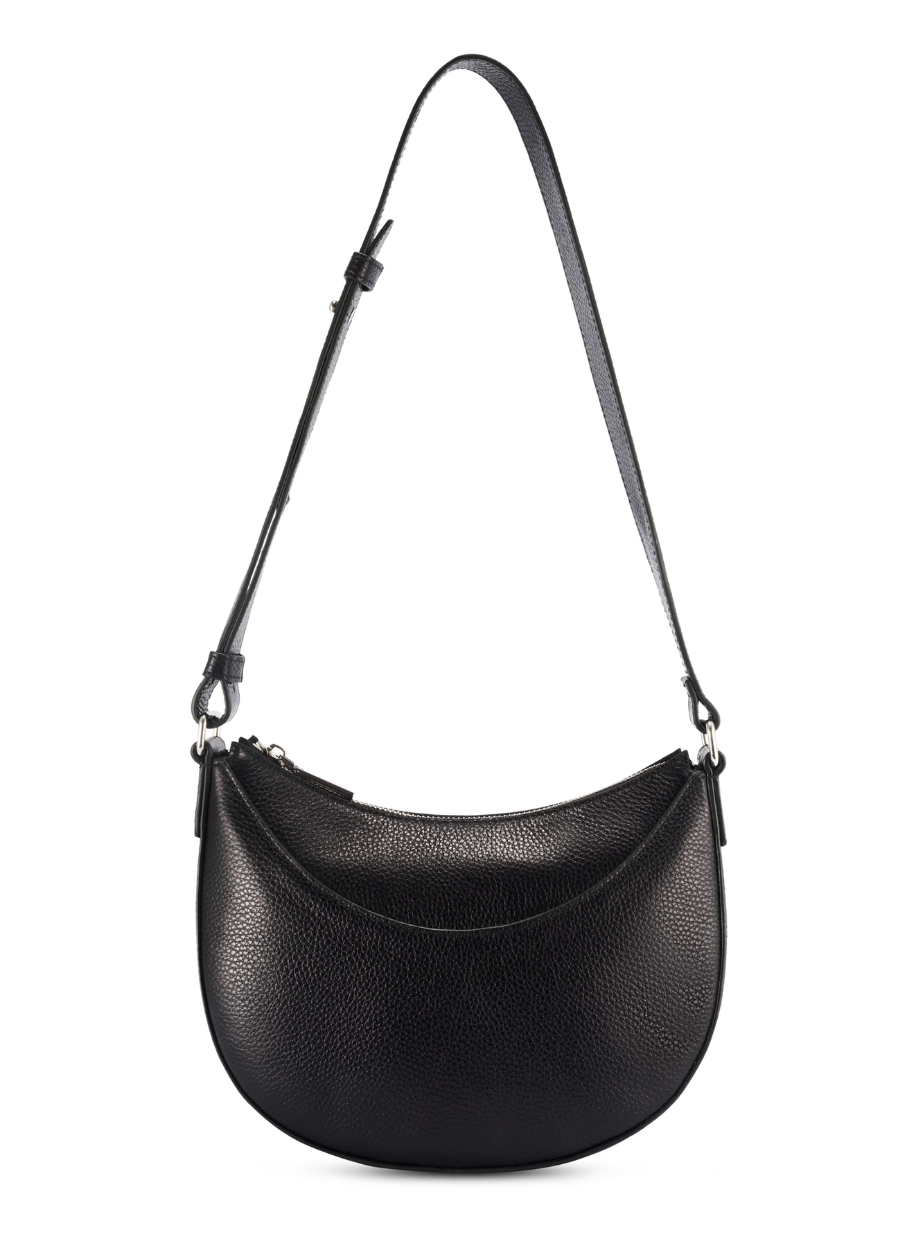 Women's leather handbag with chain TORES-1148A-99(Z25), product view from the back on a white background.