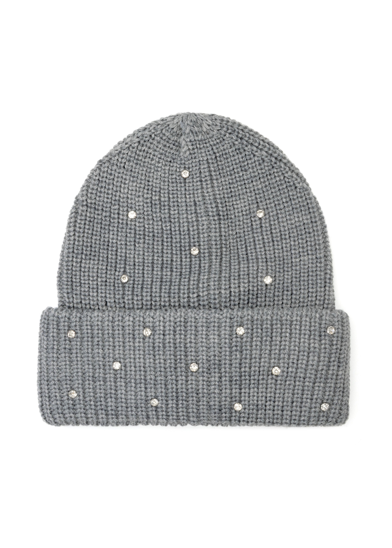 Gray women's wool hat CZADT-0207-91(Z25), front product view on white background.