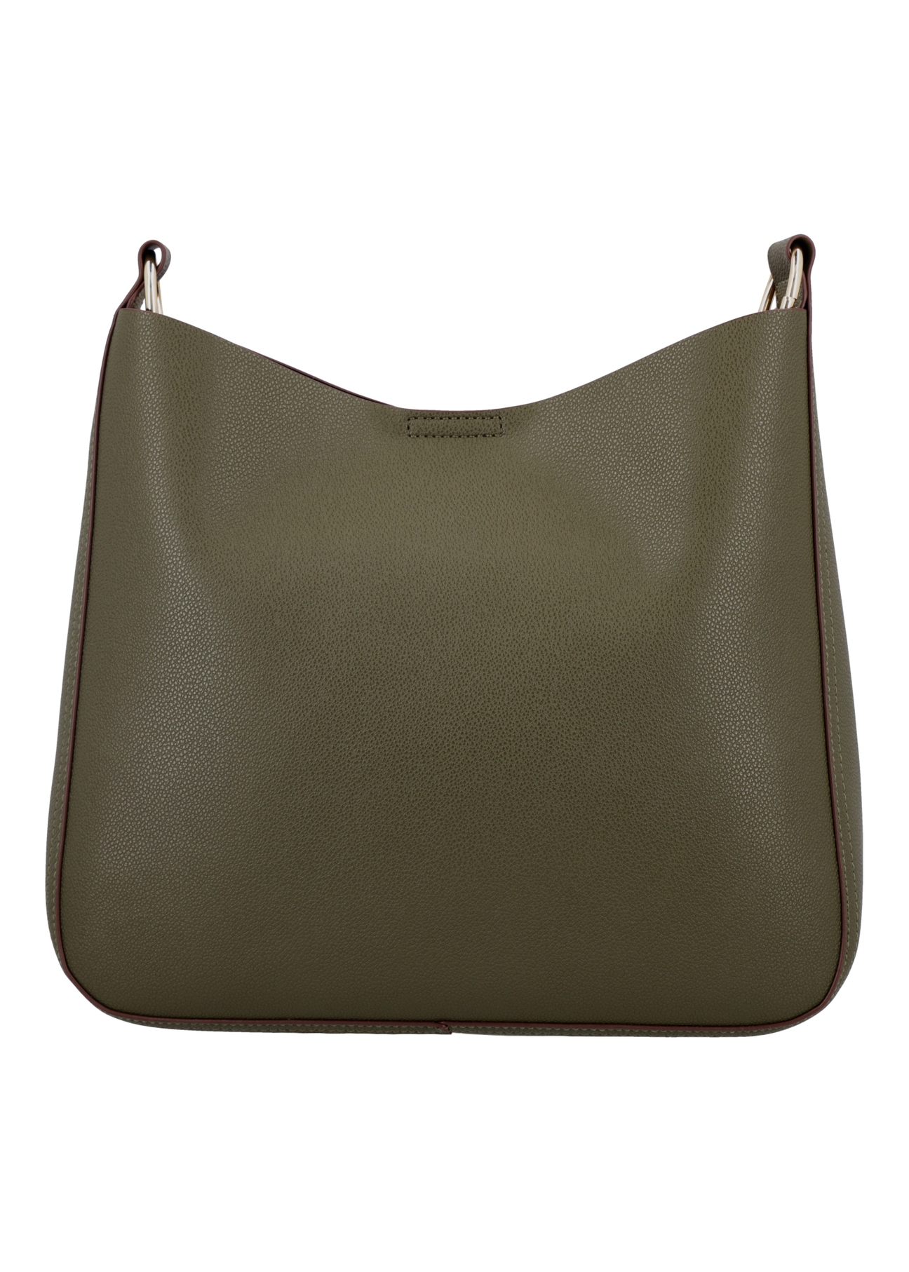 Green women's hobo bag TOREC-1257-8B(Z26). Product view from the back on a white background.