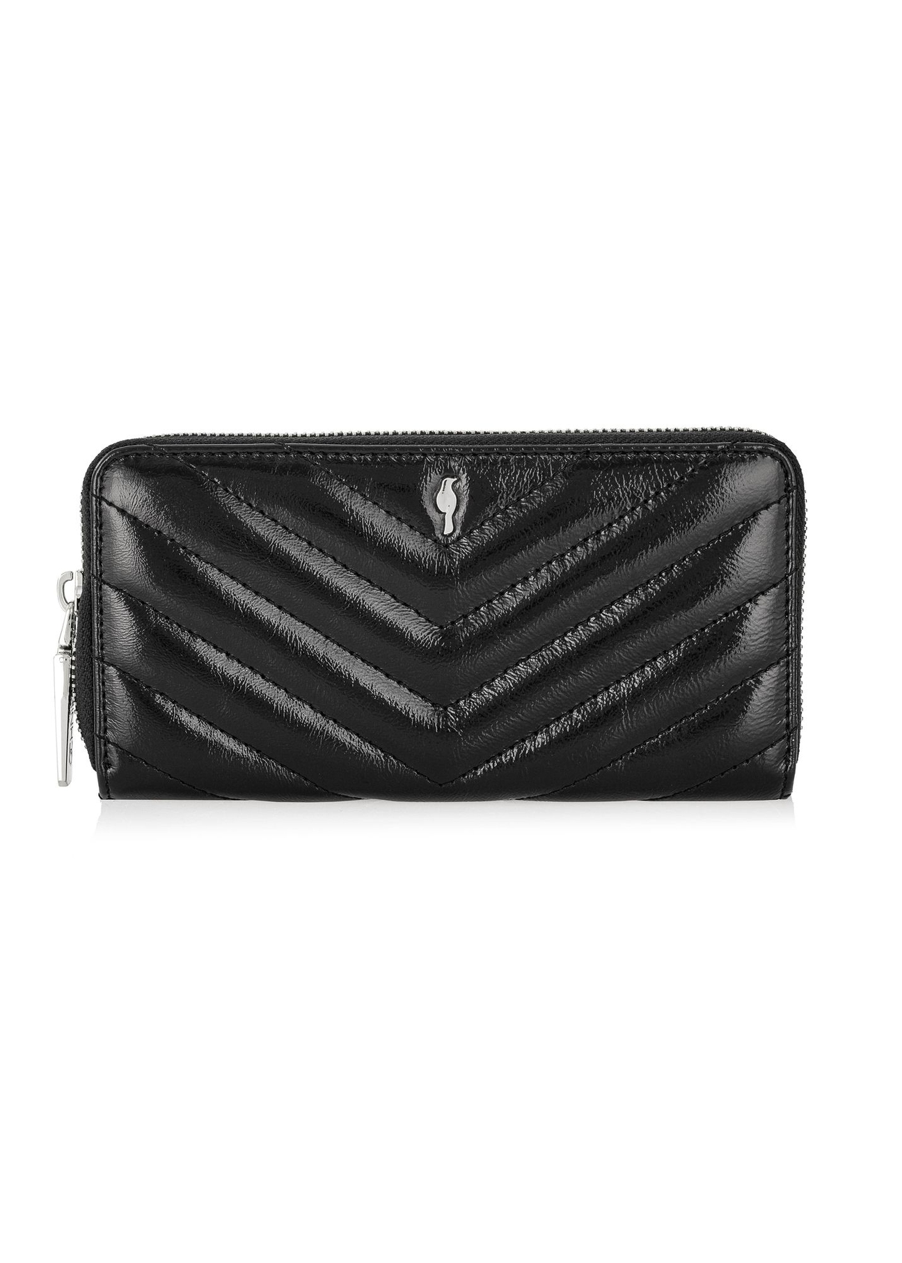 Black large leather women's wallet PORES-0941-99(Z24)-01