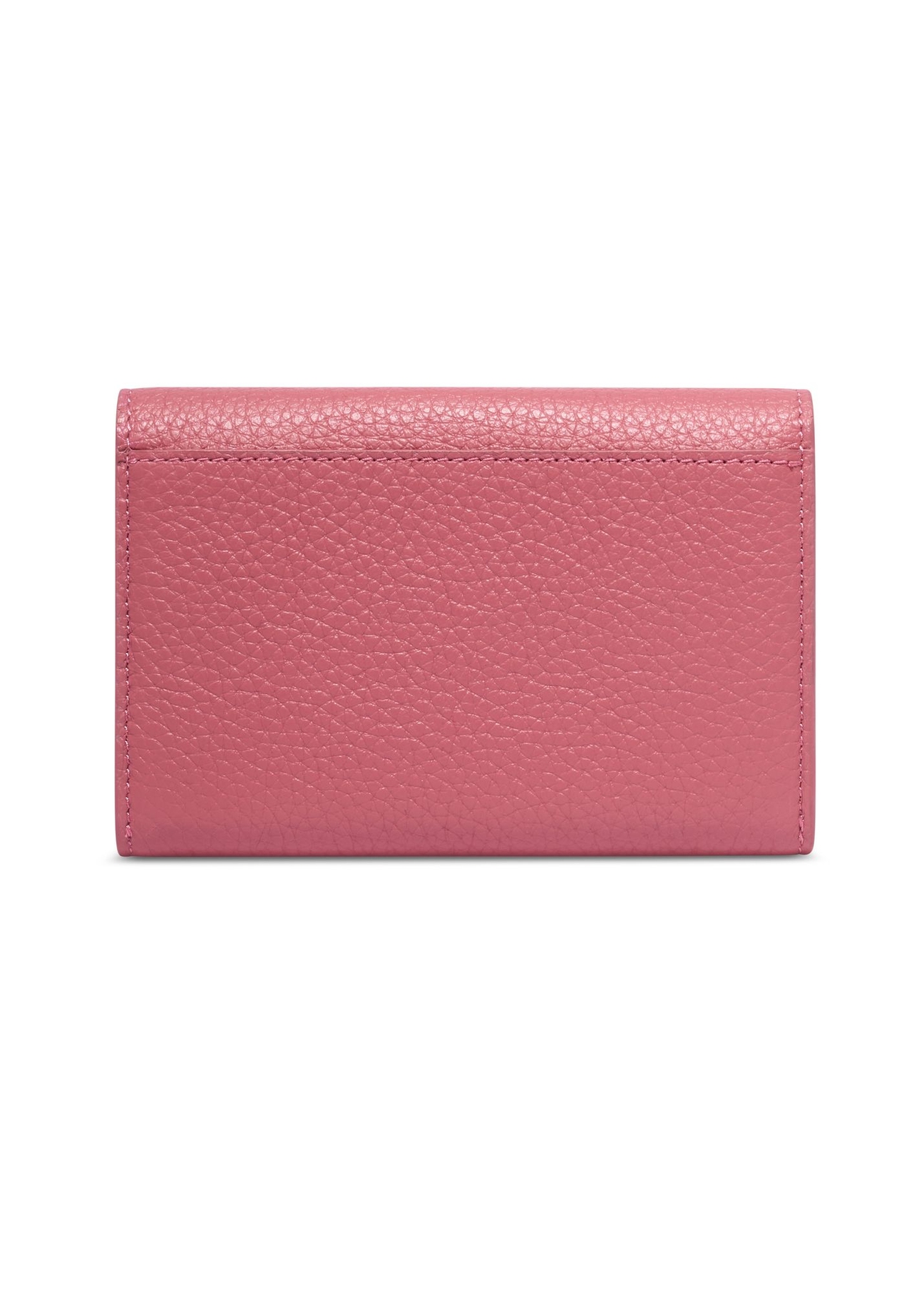 Pink small women's wallet PORES-1017-5B(Z26) - product view from the back, on a white background.