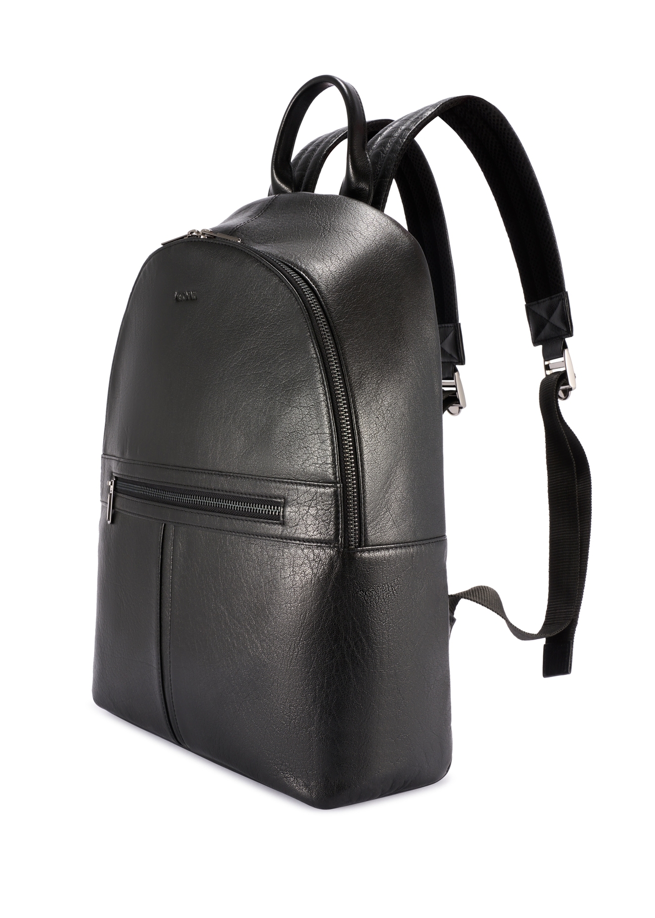 Large men's leather backpack TORMS-0493-99(W26) - diagonal product view, on a white background.