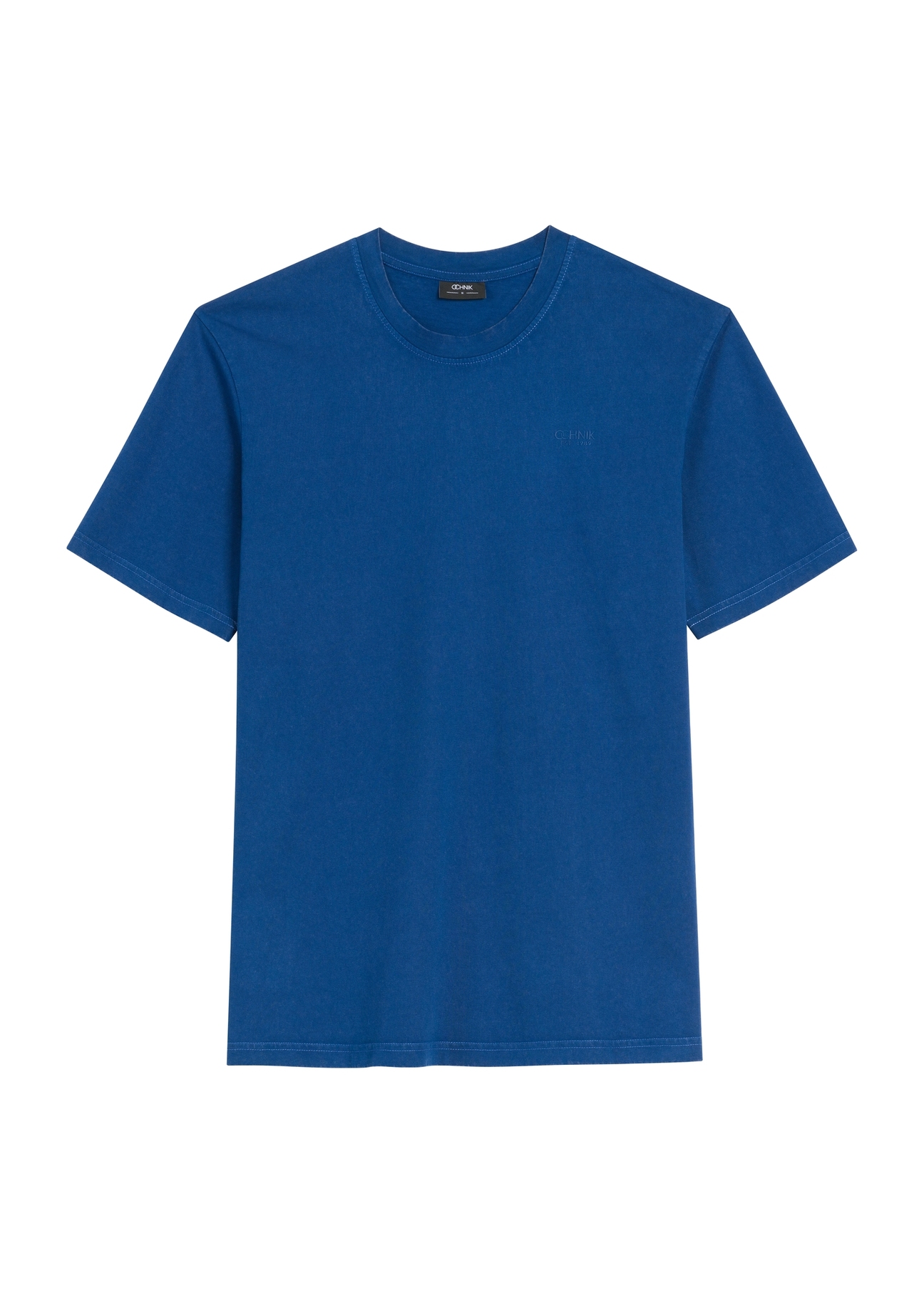 Men's dark blue T-shirt TSHMT-0134-17(Z25), front view of the product on a white background.