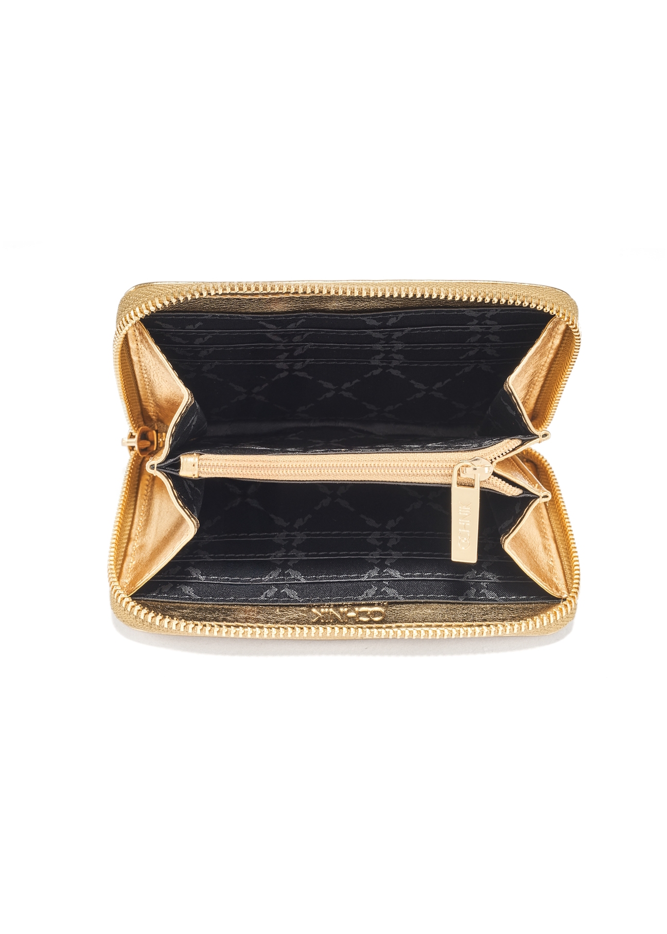Medium women's leather wallet in gold color PORES-0961-28(W25)