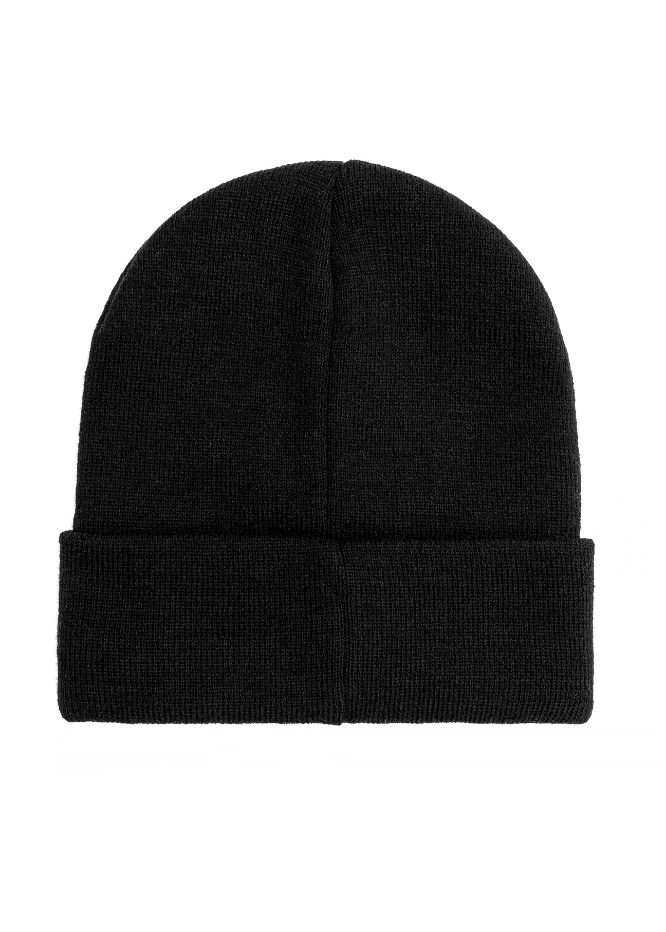 Black men's winter hat with OCHNIK CZAMT-0064A-99(Z25) logo, product view from the back on a white background.