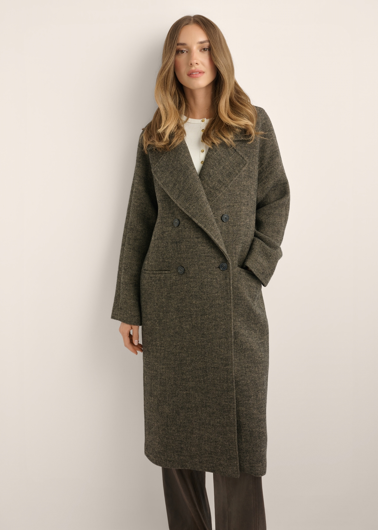 Women's wool coat PLADT-0084-1L(Z26)