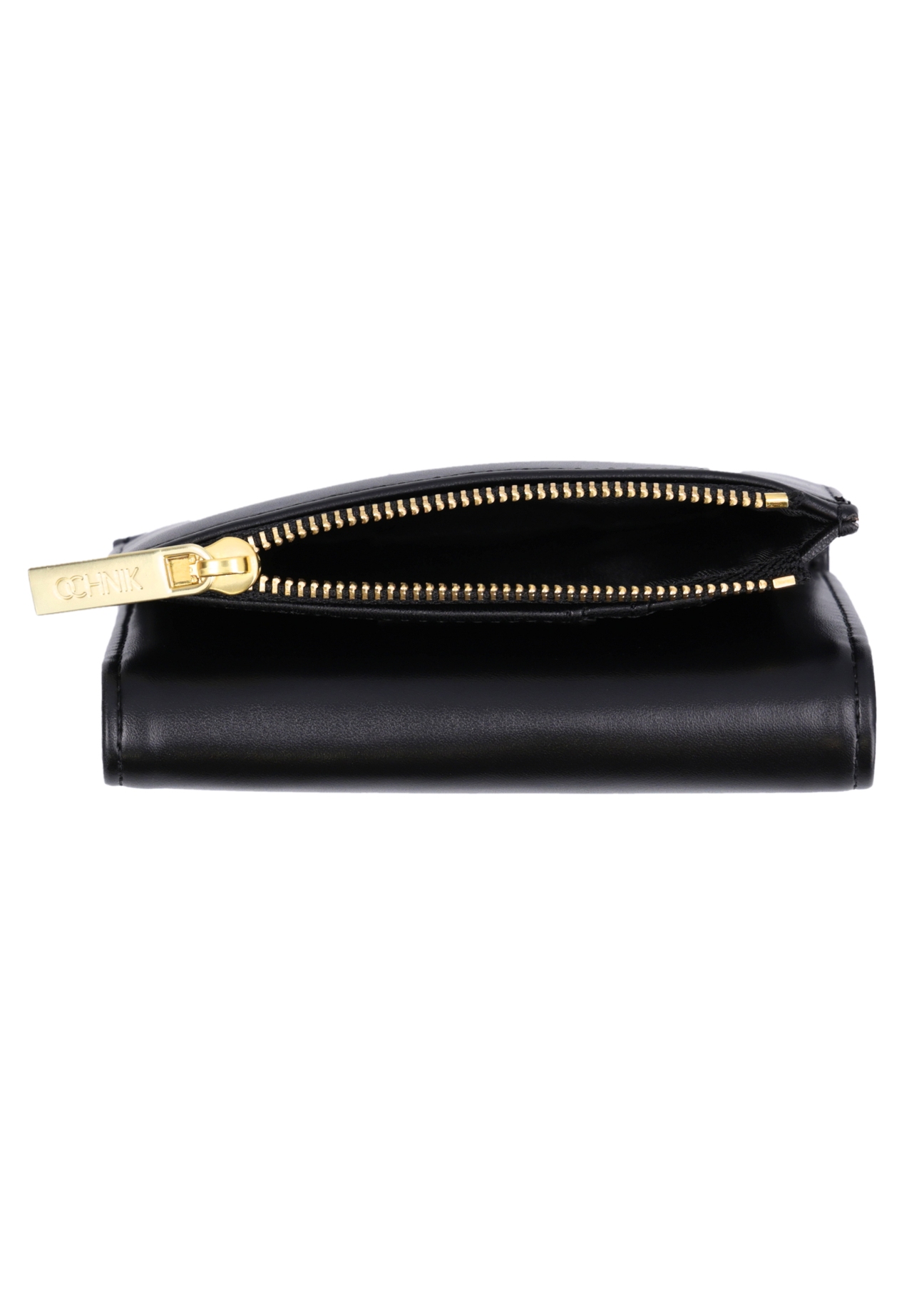 Black medium women's wallet POREC-0448-99(Z26), product view inside on white background.
