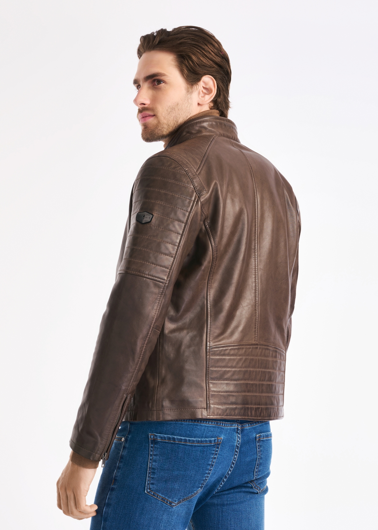 Men's leather jacket KURMS-0287-1259(Z22)-03