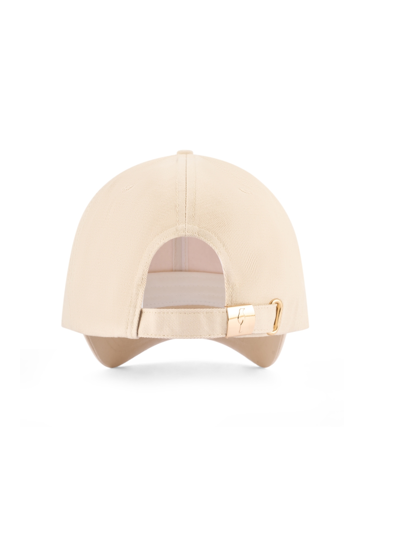 Beige unisex baseball cap CZALT-0001-1B(W26) - back view of the product, on a white background.