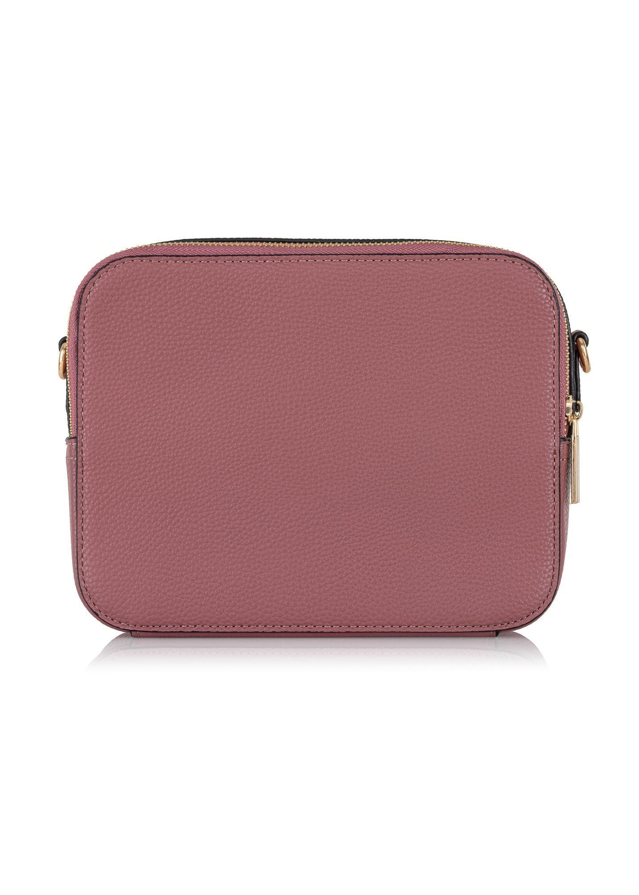 Women's dark pink messenger bag TOREC-0405-5C(Z26), back view of the product on a white background.