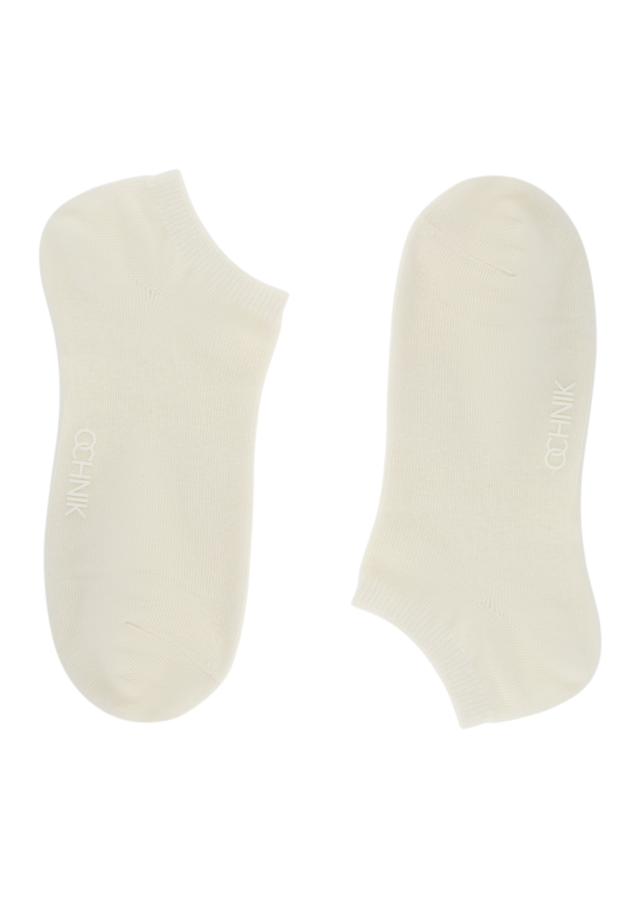 Set of white short men's socks ZESMT-0052-11(Z25), product view without packaging on a white background.