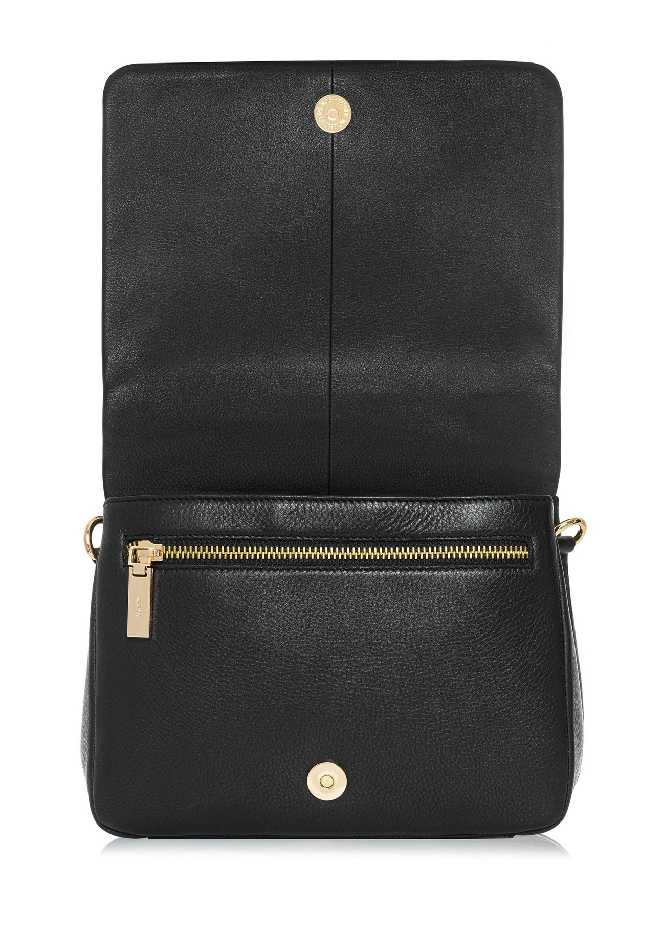 Black leather women's handbag TORES-0911D-99(W25)-05