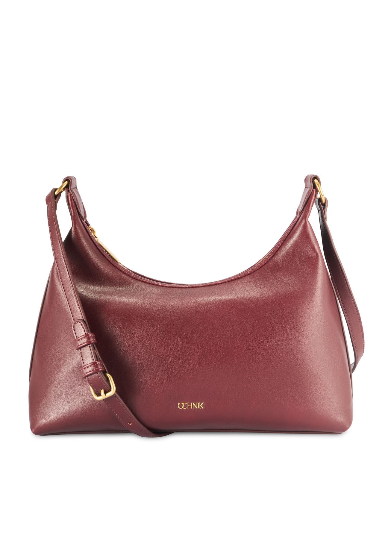 Burgundy women's handbag TOREC-1082-49(Z25), front product view on white background.