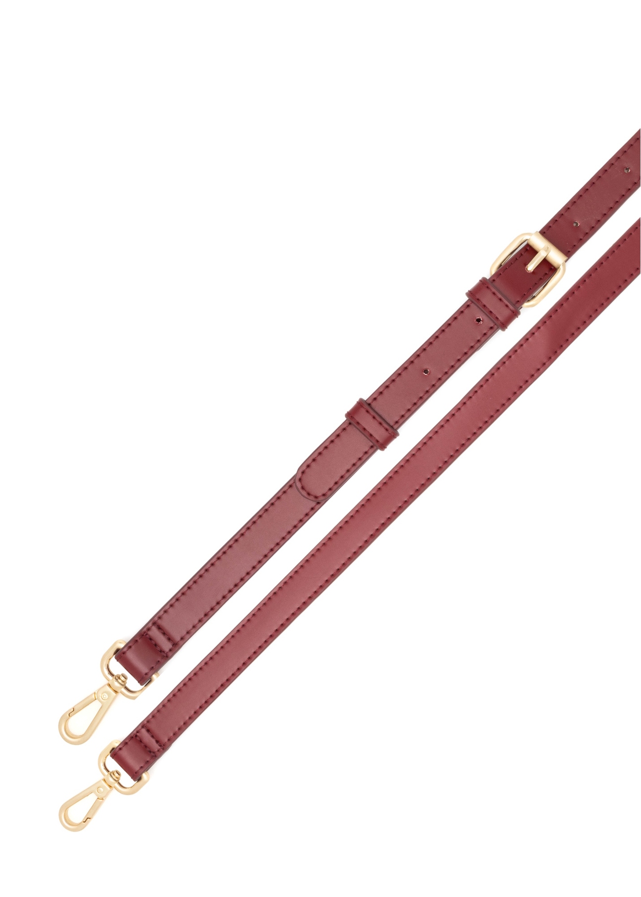 Red small women's handbag TOREC-1126-4B(W26), view of the product strap on a white background.