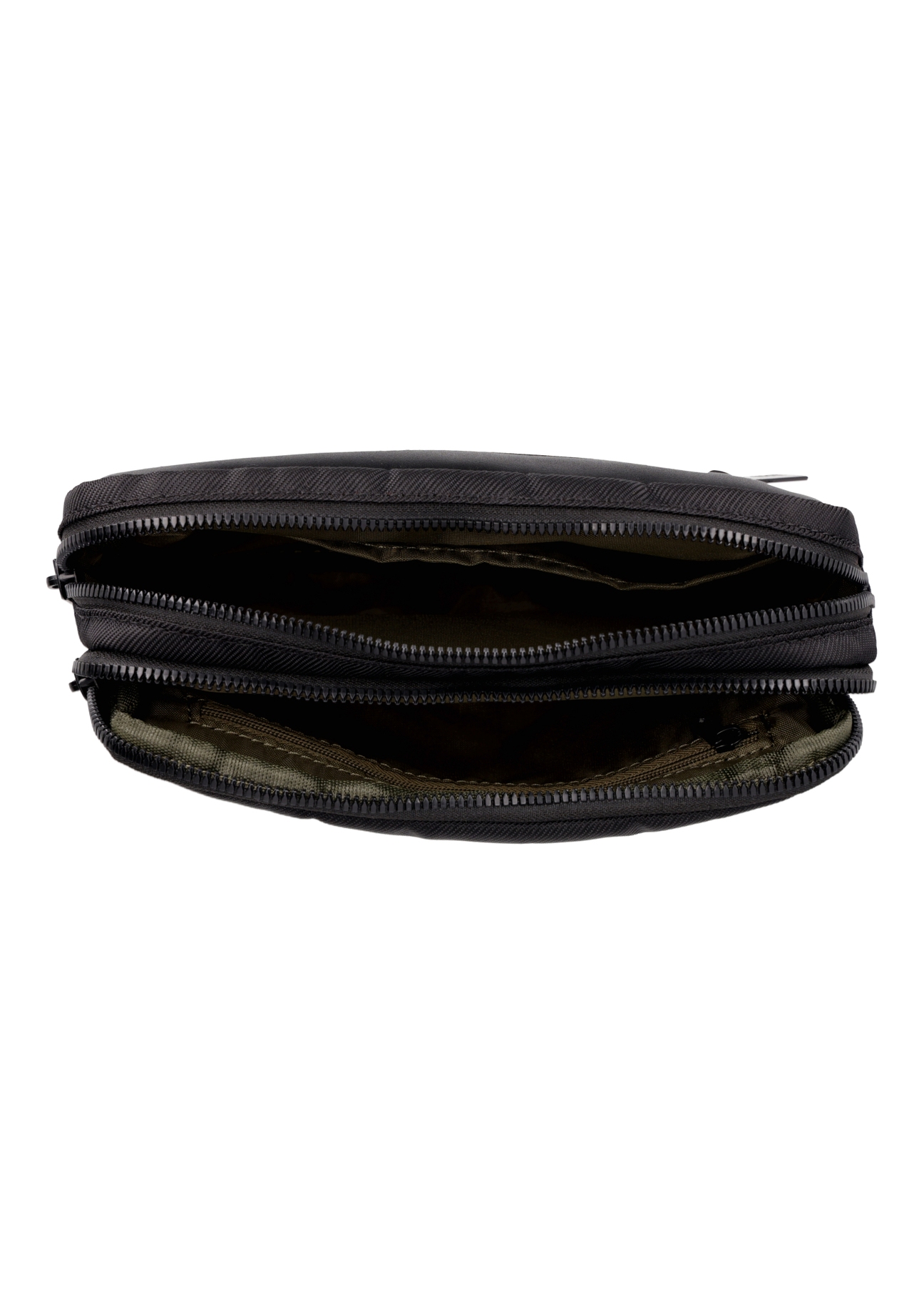 Black men's cosmetic bag TORMN-0429-99(Z26), product view inside on white background.