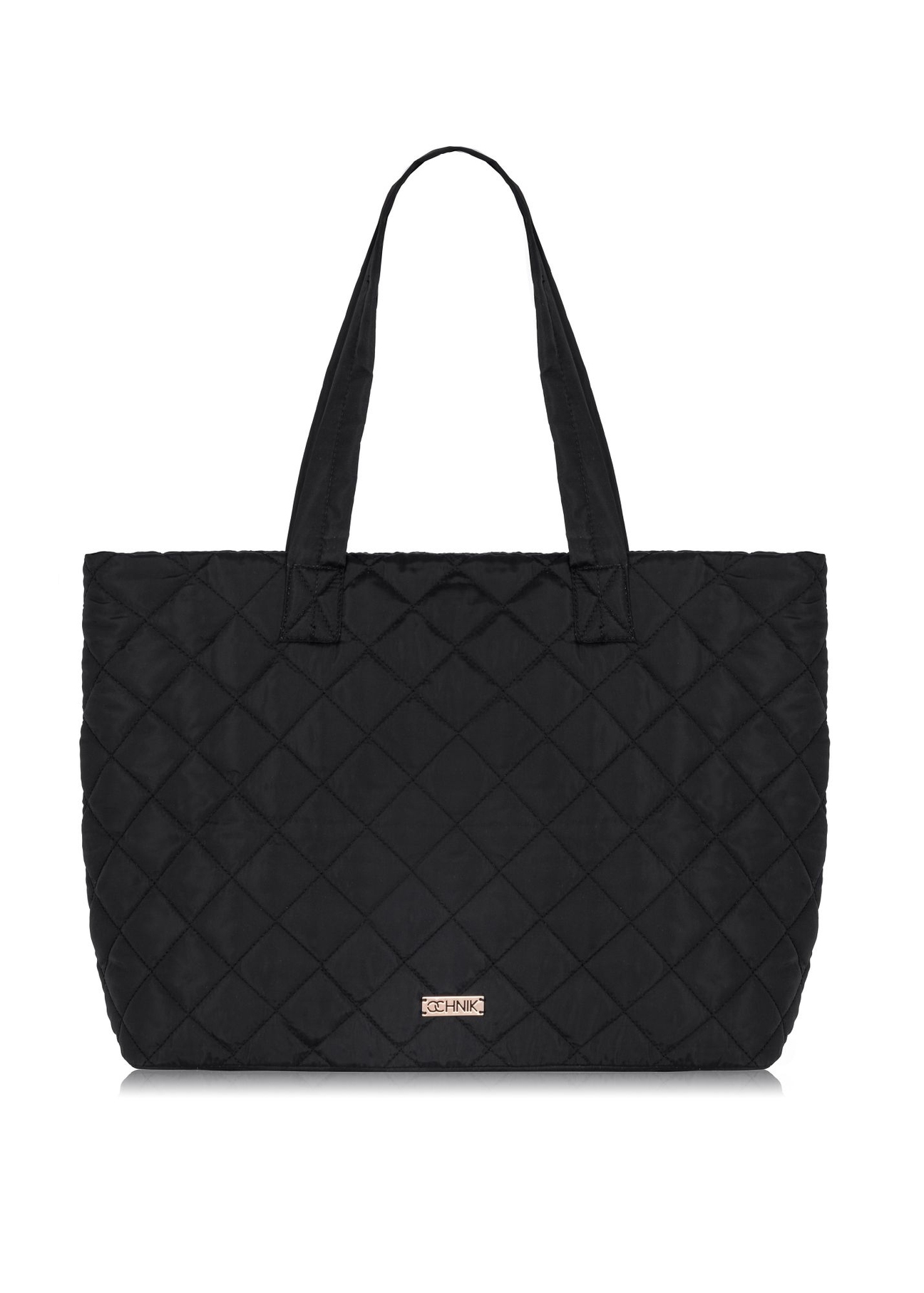 Black women's nylon bag TOREN-0224A-99(Z25), front product view on white background.
