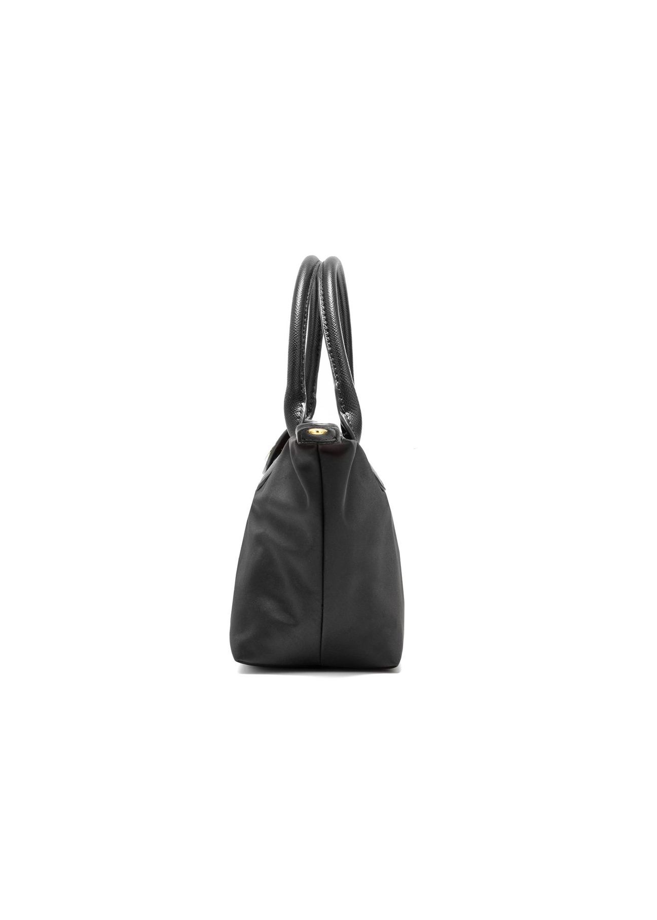 Small black women's handbag TOREN-0318-99(Z25) - side view of the product on a white background.