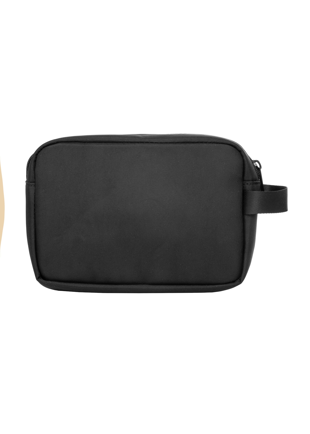 Black men's cosmetic bag TORMN-0425-99(Z26), back view of the product on a light background.
