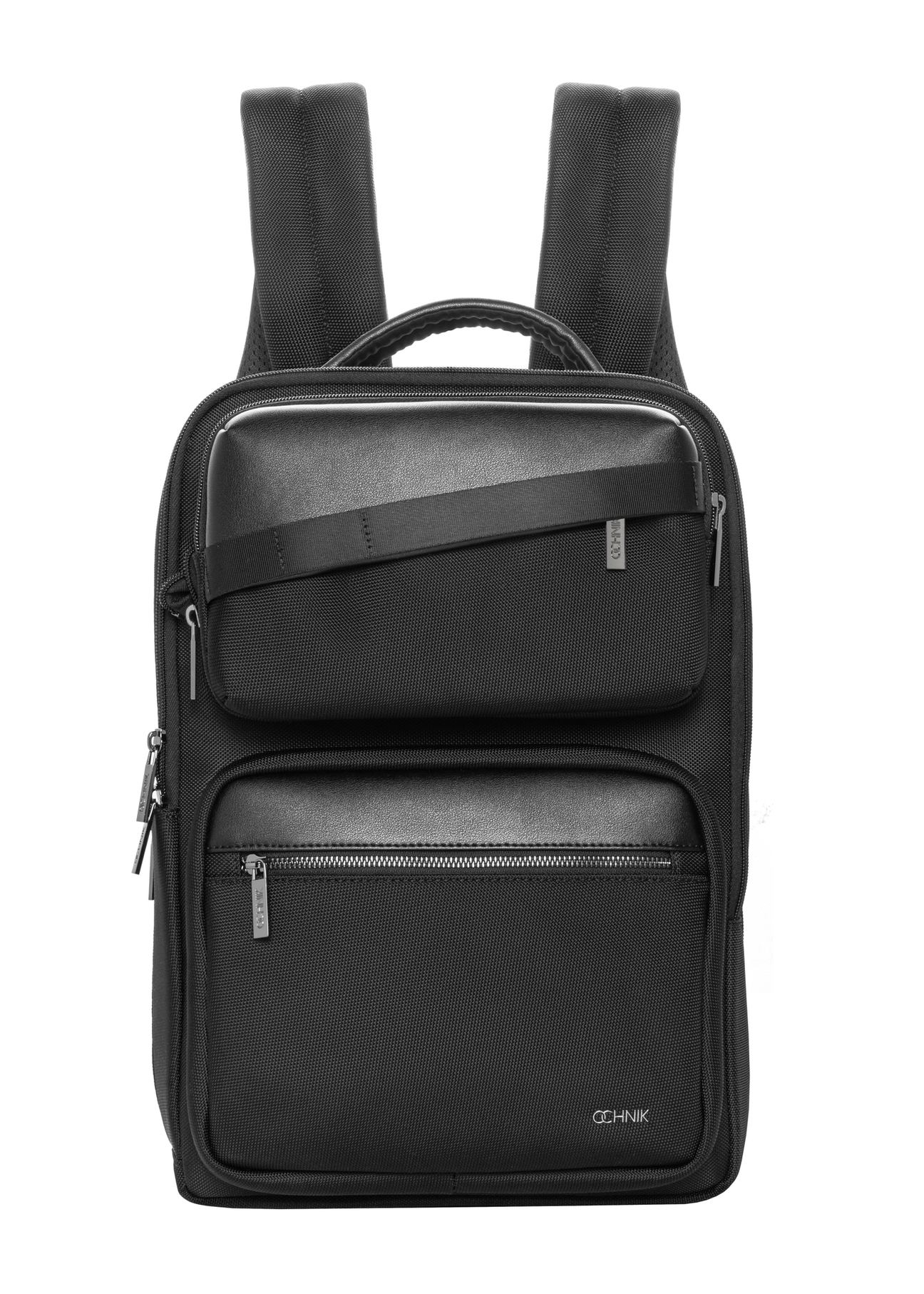 Black men's backpack with a pouch TORMN-0442-99(Z26)