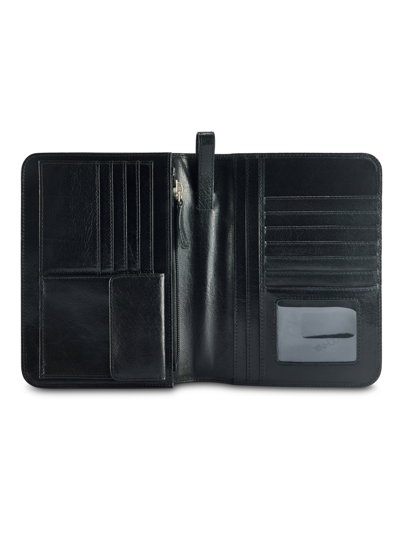 Elegant leather organizer TORMS-0484-99(Z25), product view from the inside on a white background.