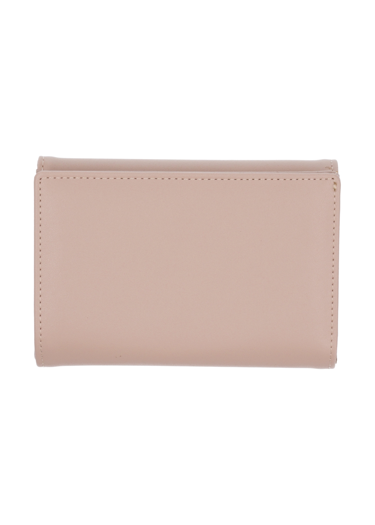 Light beige women's wallet POREC-0426-1B(Z26), back view of the product on a light background.