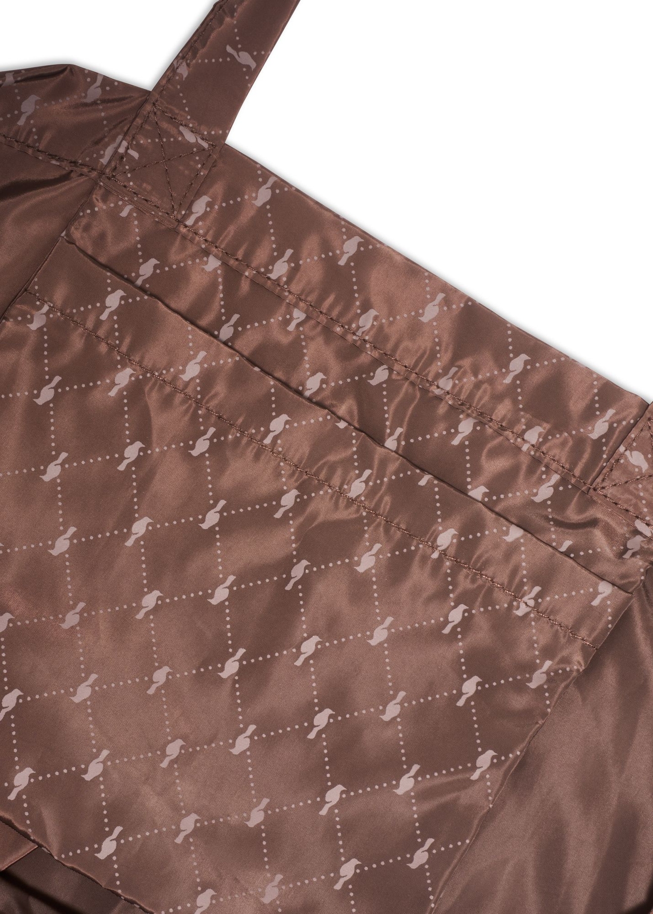 Soft dark brown bag TOREN-0361-1I(Z26) – front view of the product, shown on a model against a light background.