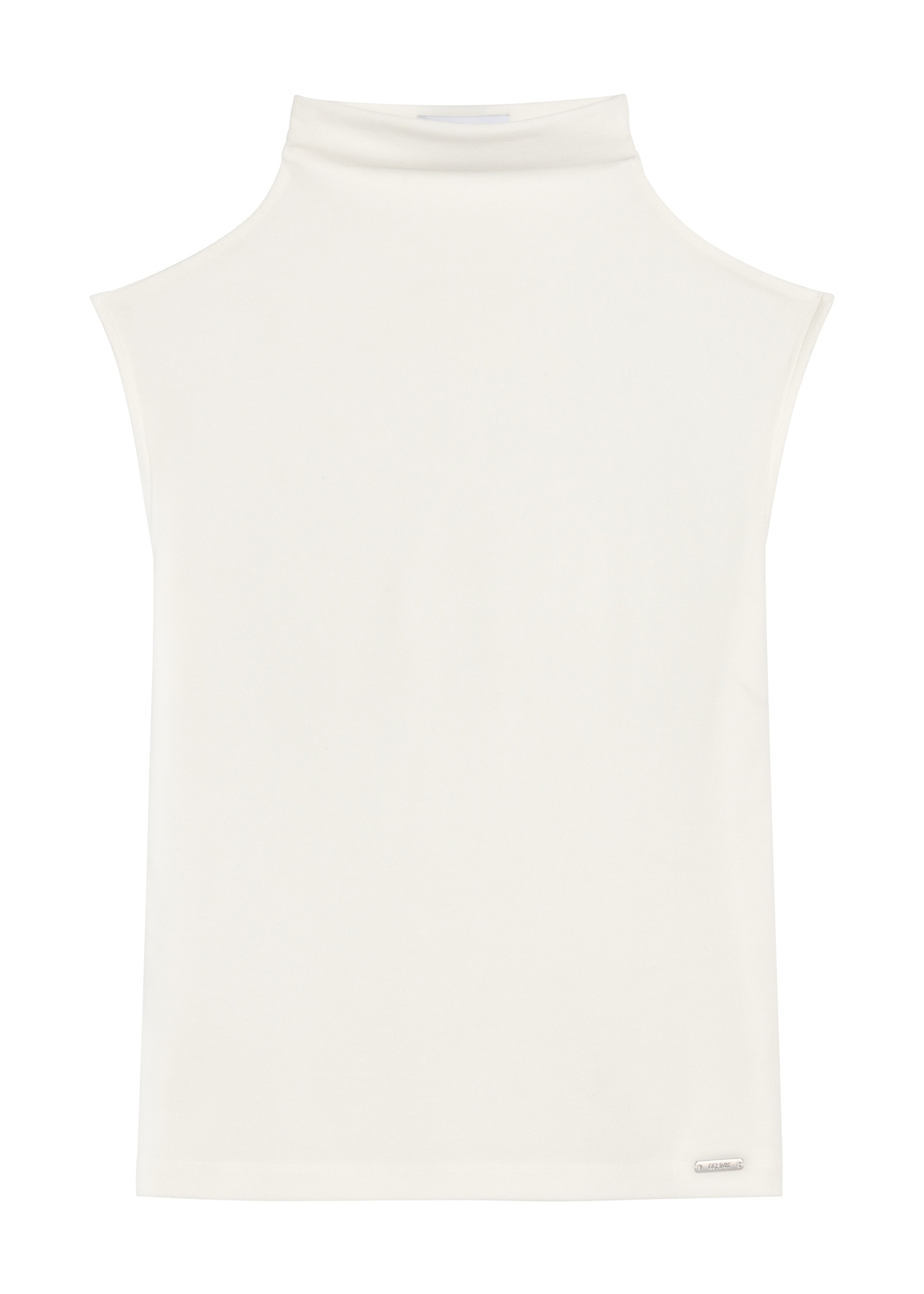 Cream women's blouse BLUDT-0193-12(Z25), front product view on white background.