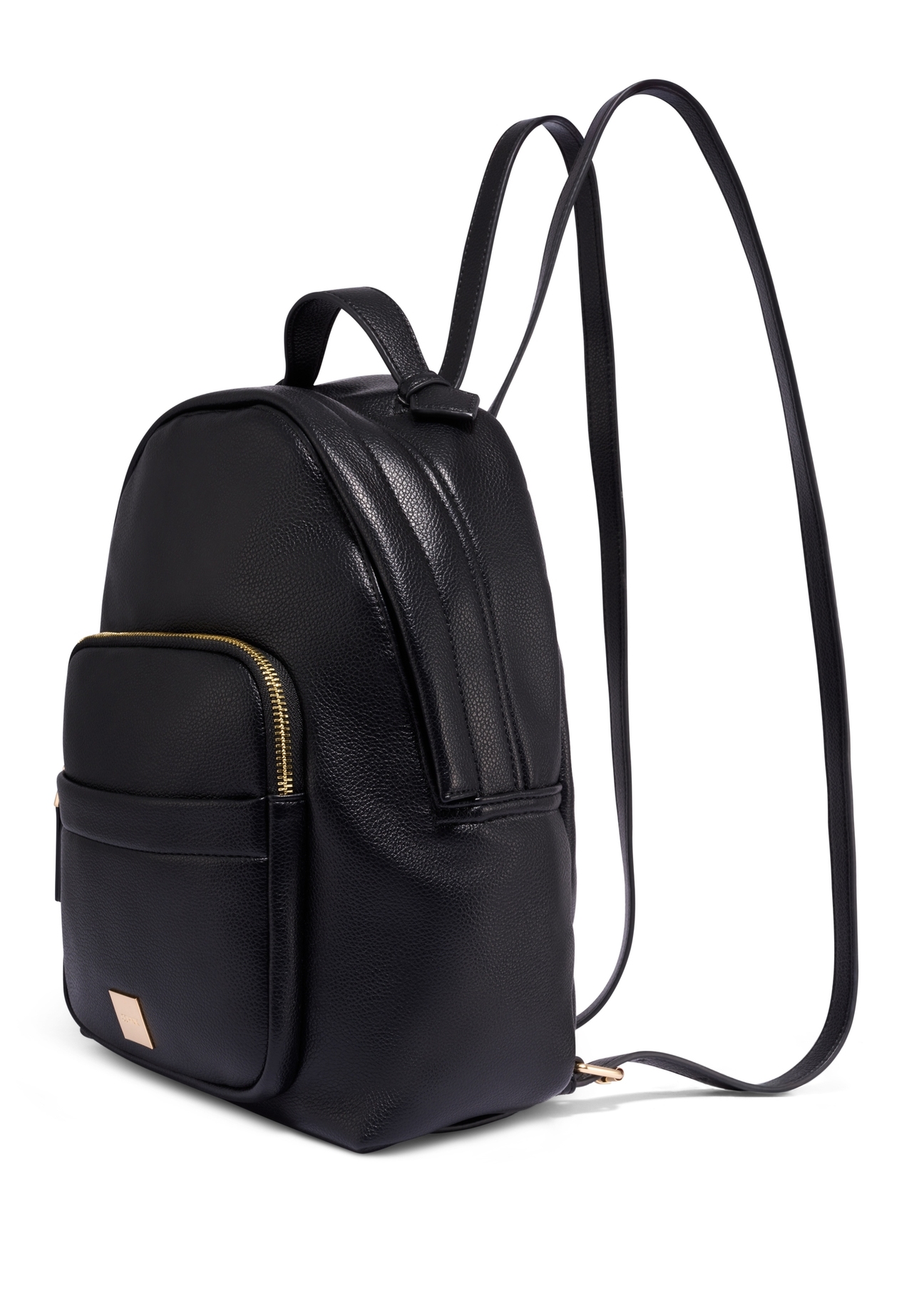 Black women's backpack TOREC-1253-9I(Z26) - diagonal product view, on a white background.