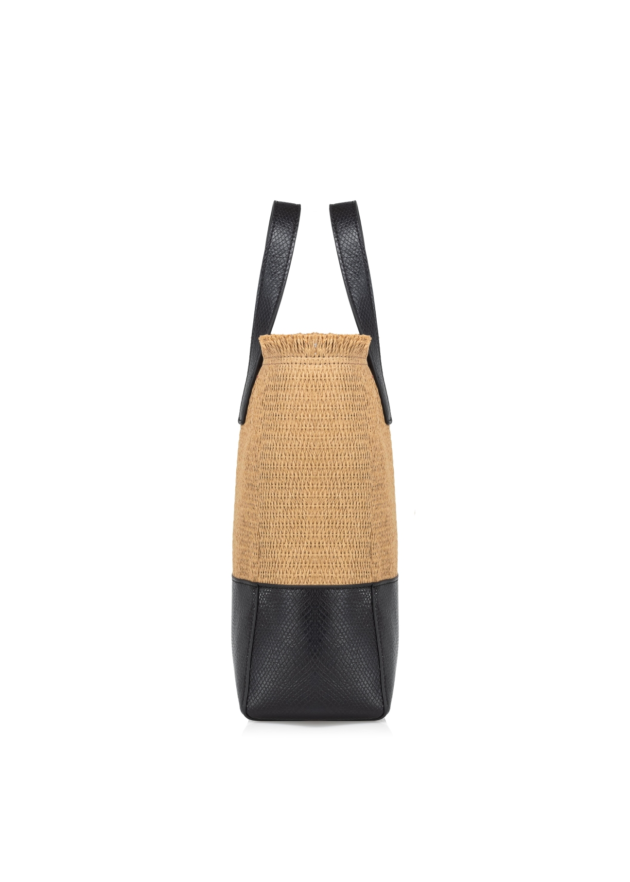 Women's bag made of artificial straw TOREC-0631-15(W22)-03