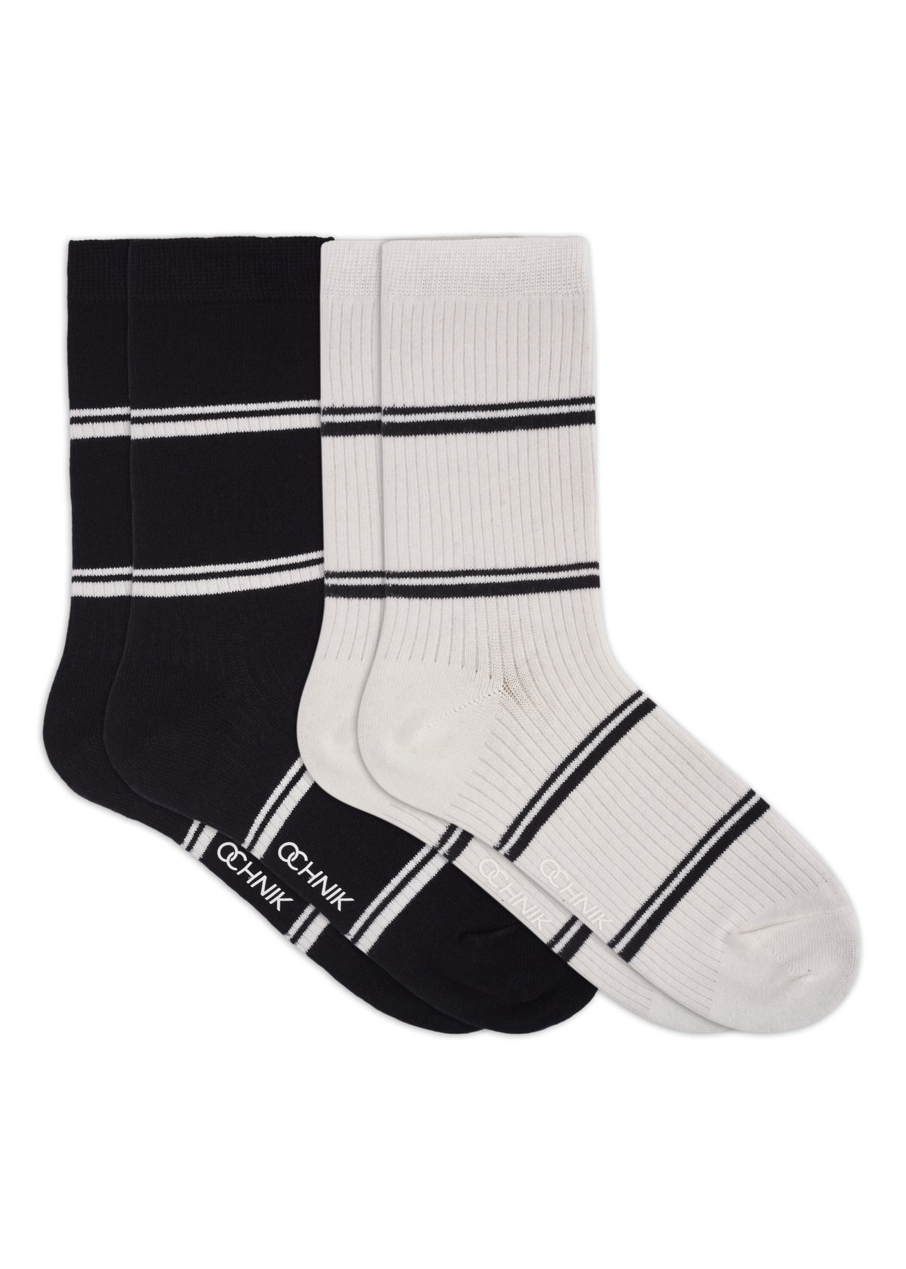 Set of women's long socks ZESDT-0048-00(Z26), product view from the front on a white background.