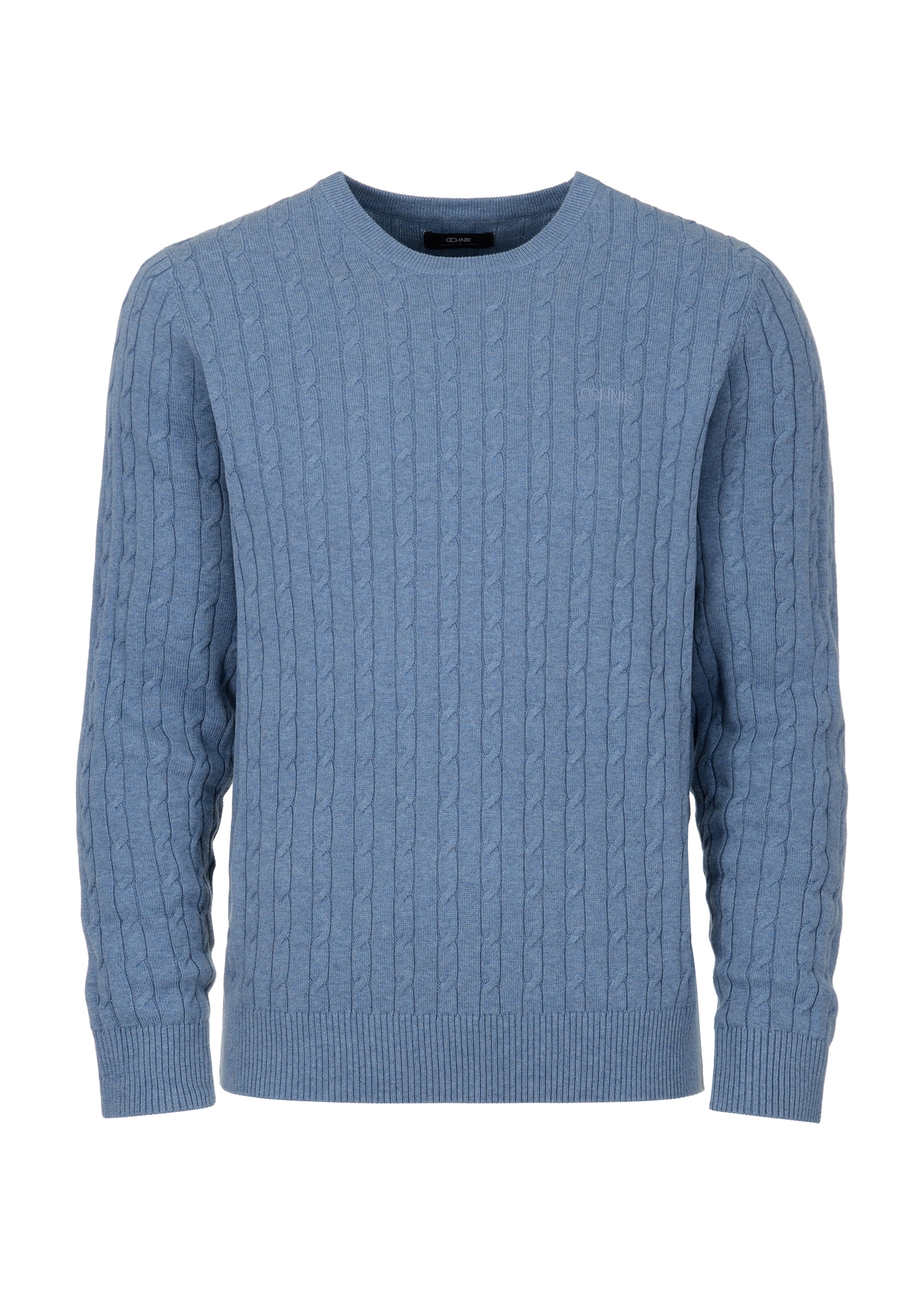 Men's cotton blue sweater SWEMT-0134-62(Z23)-03
