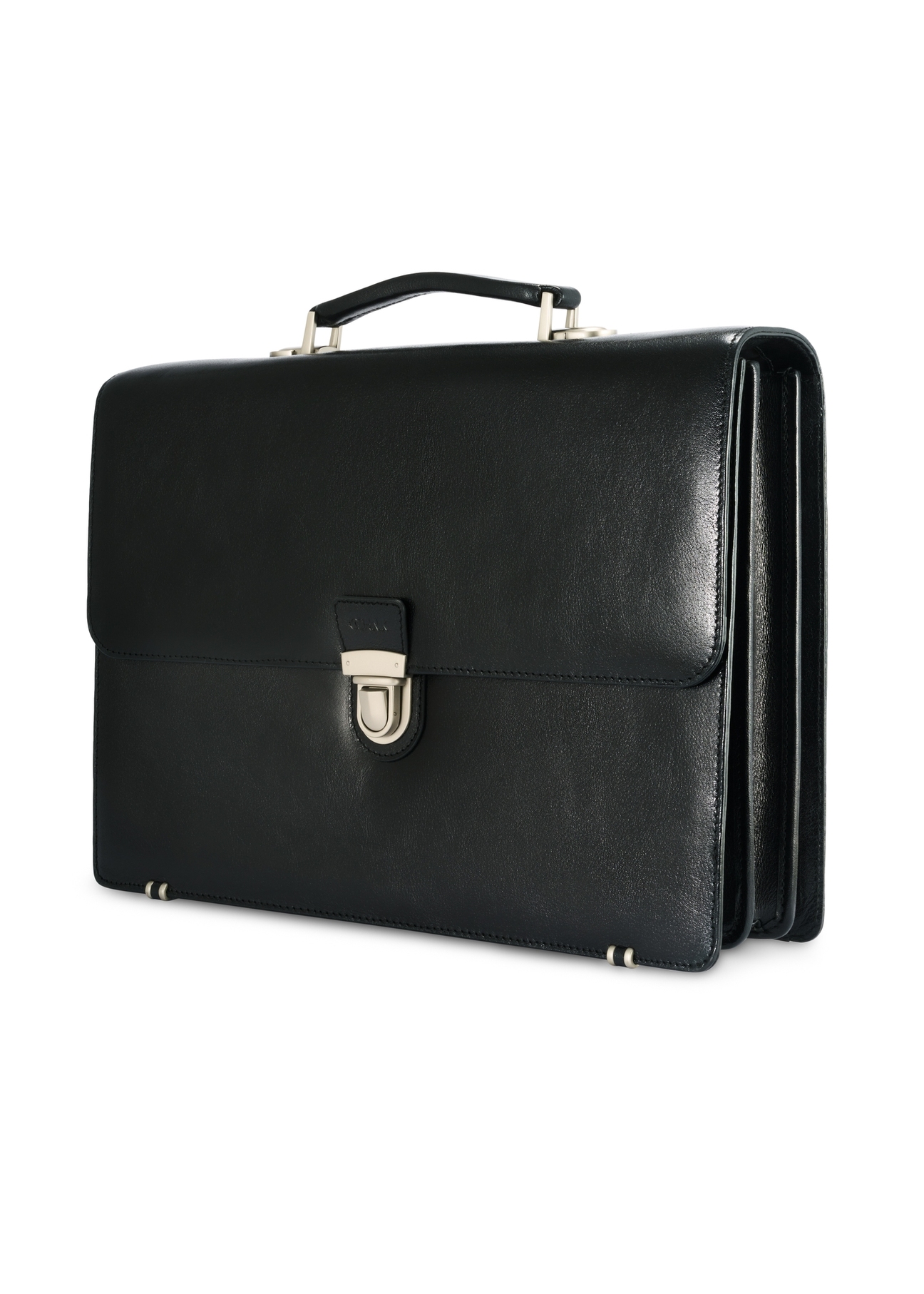 Men's leather briefcase TORMS-0478-99(Z25), diagonal product view on white background.