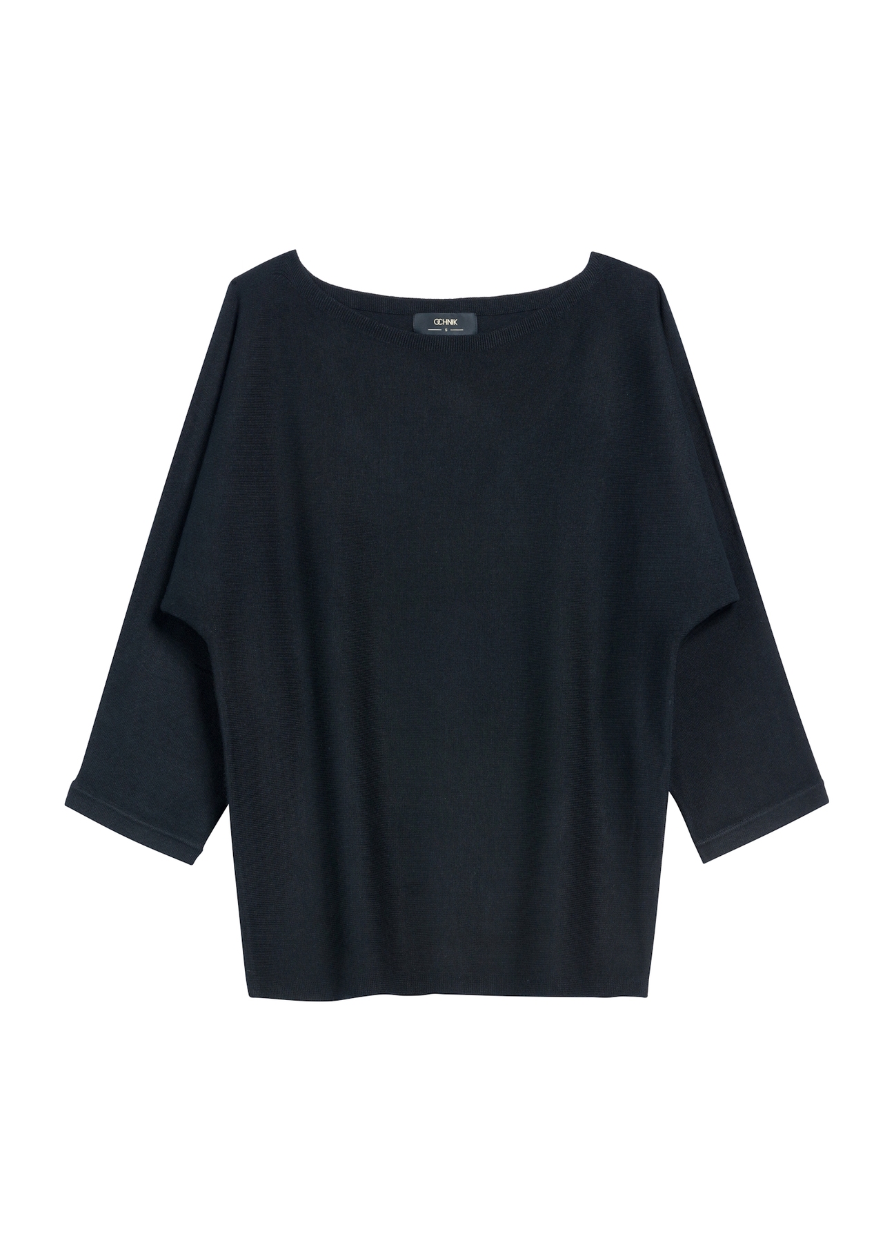 Black women's blouse BLUDT-0178-99(Z24), product view from the front on a white background.