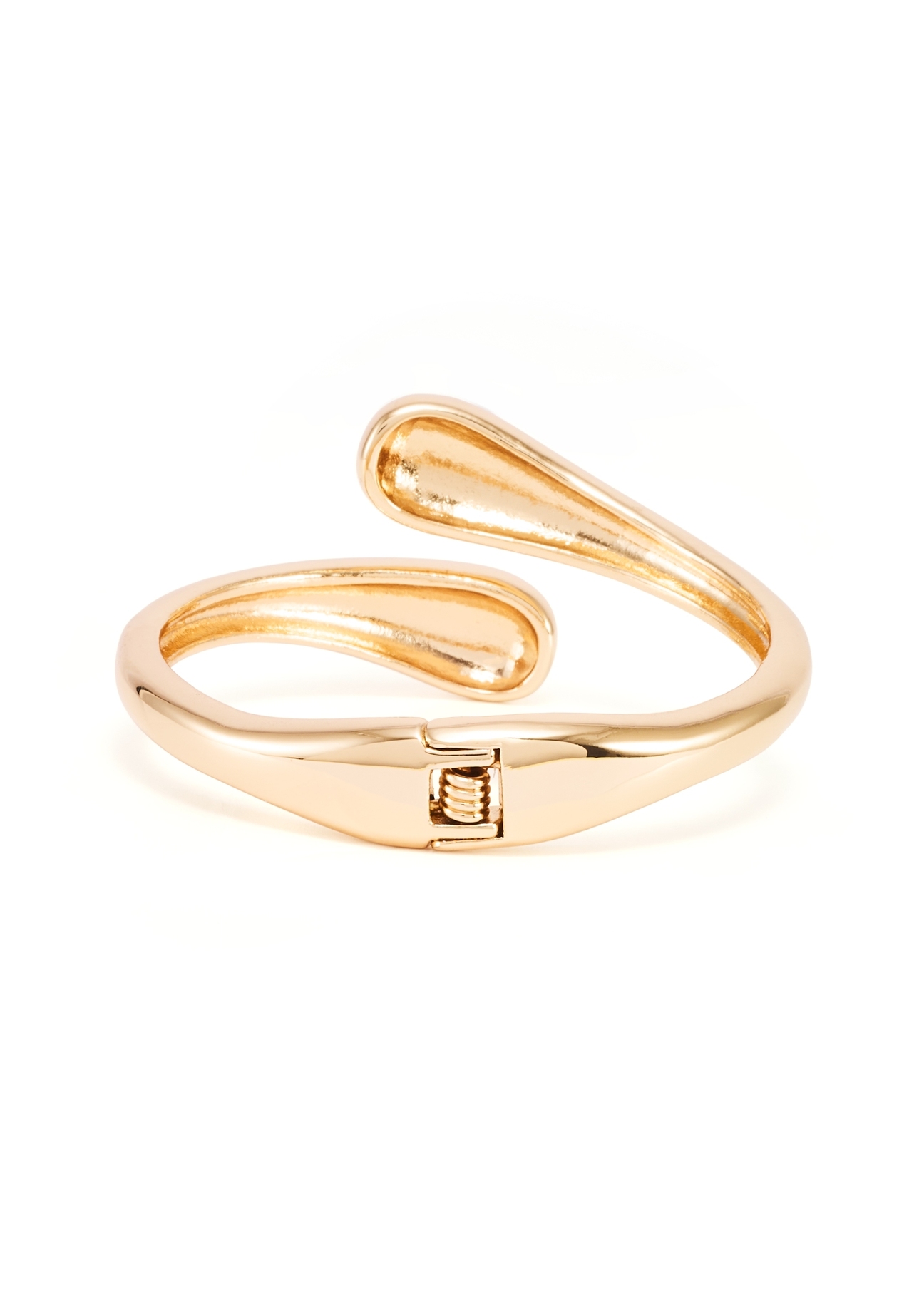 Gold-plated women's bracelet BRADB-0001-2X(Z26), product view from the back on a white background.