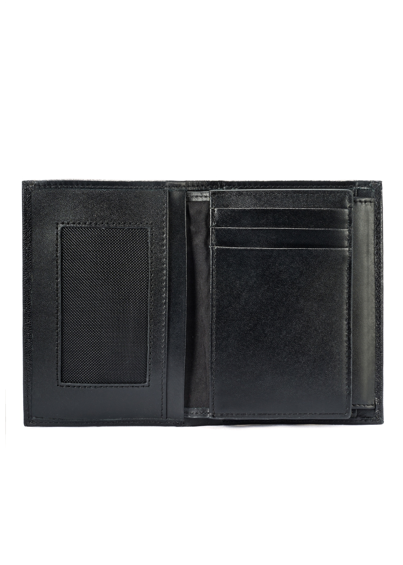 Black leather foldable men's wallet PORMS-0646-99(W25)
