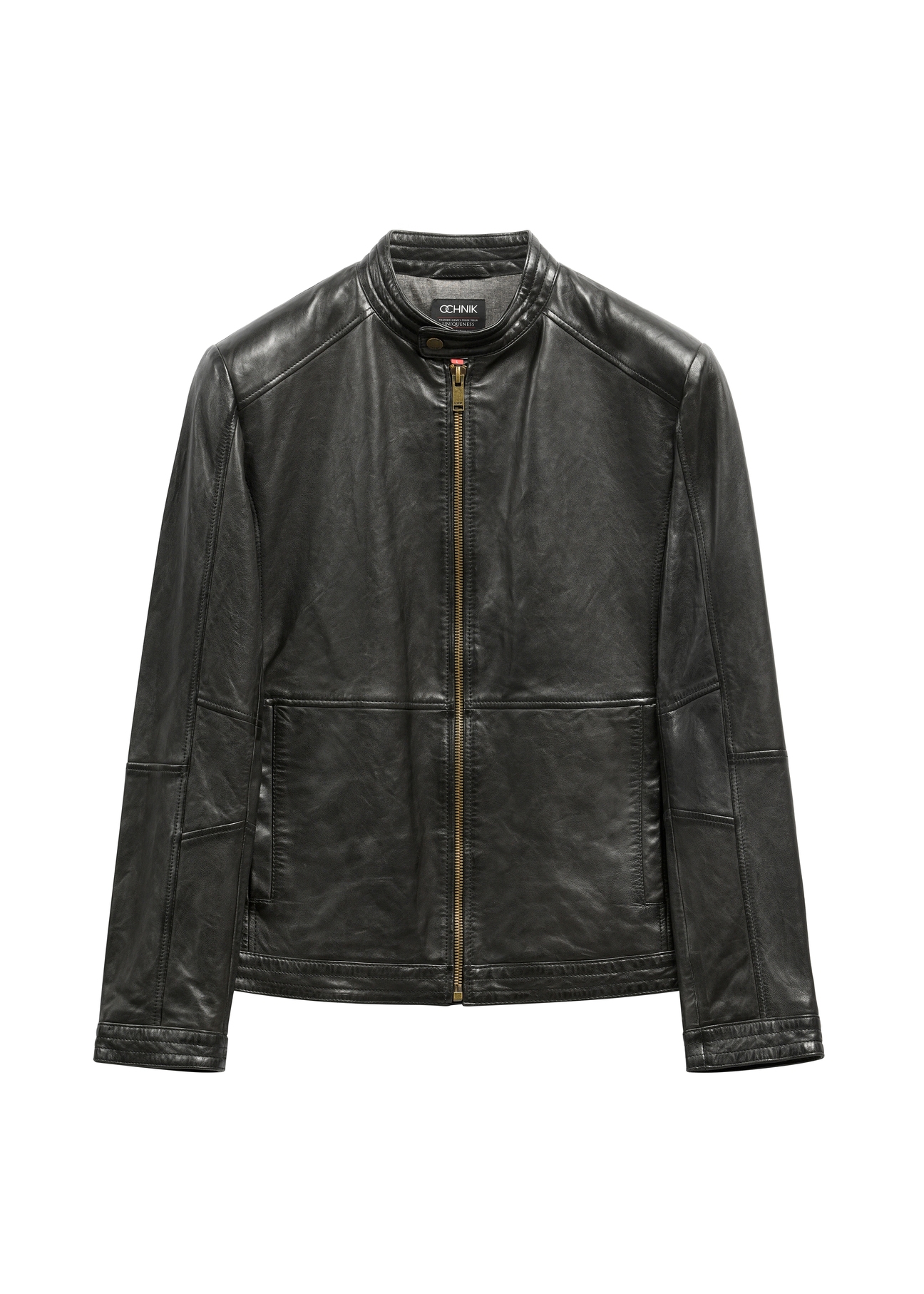 Classic men's leather jacket KURMS-0297-99(KS)