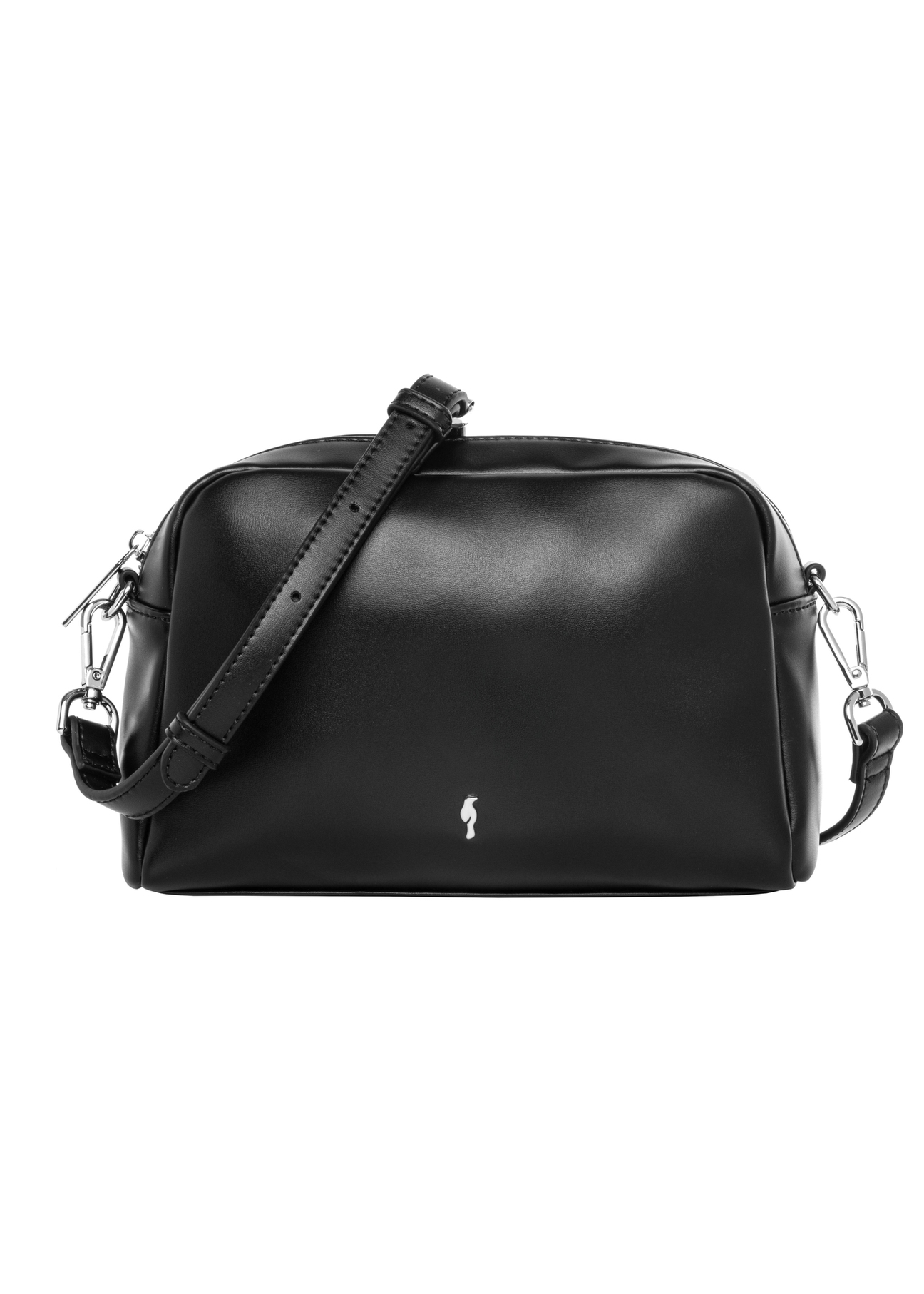Women's shoulder bag in black TOREC-1342-99(Z26) - front product view, on a white background.