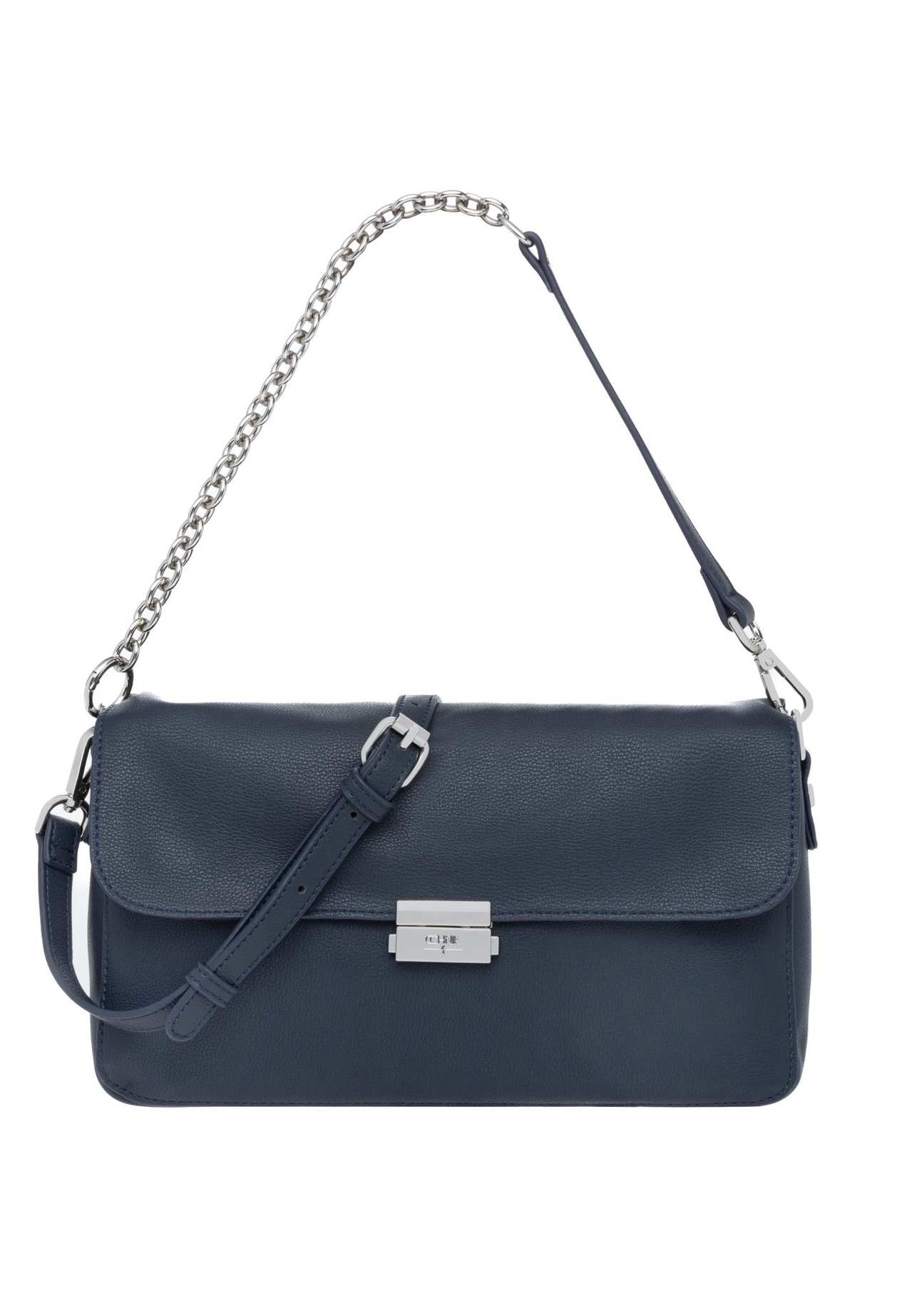Navy blue women's handbag TOREC-1350-7E(Z26) - front product view, on white background.