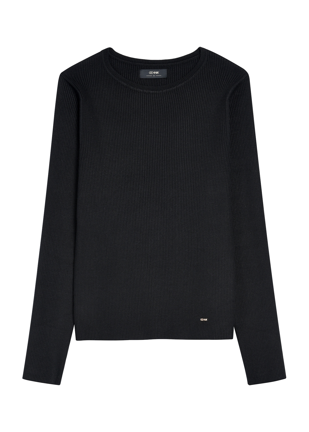 Women's ribbed longsleeve LSLDT-0028-99(Z25), front product view on white background.