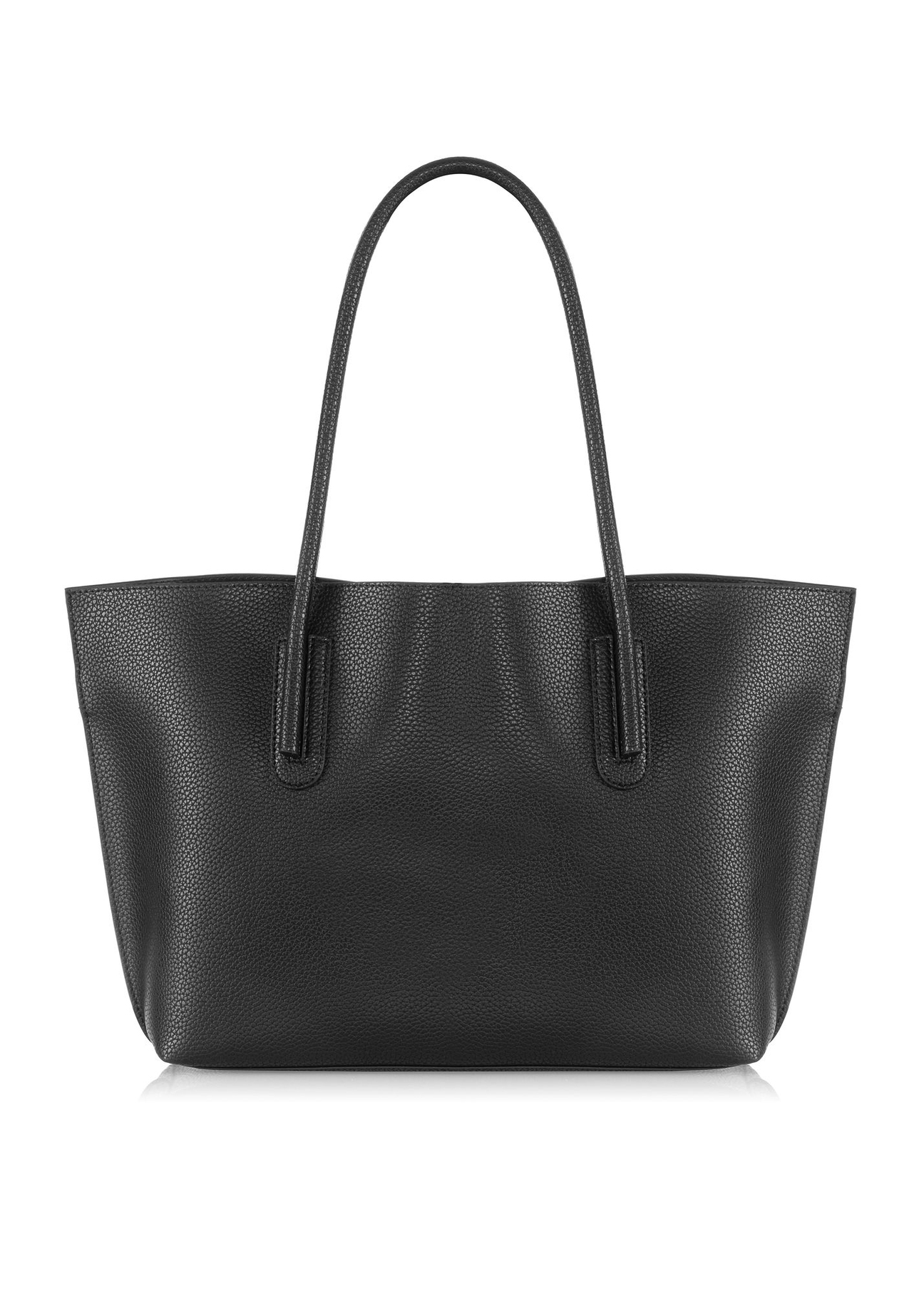 Black women's shopper bag TOREC-0938-99(W24)-04