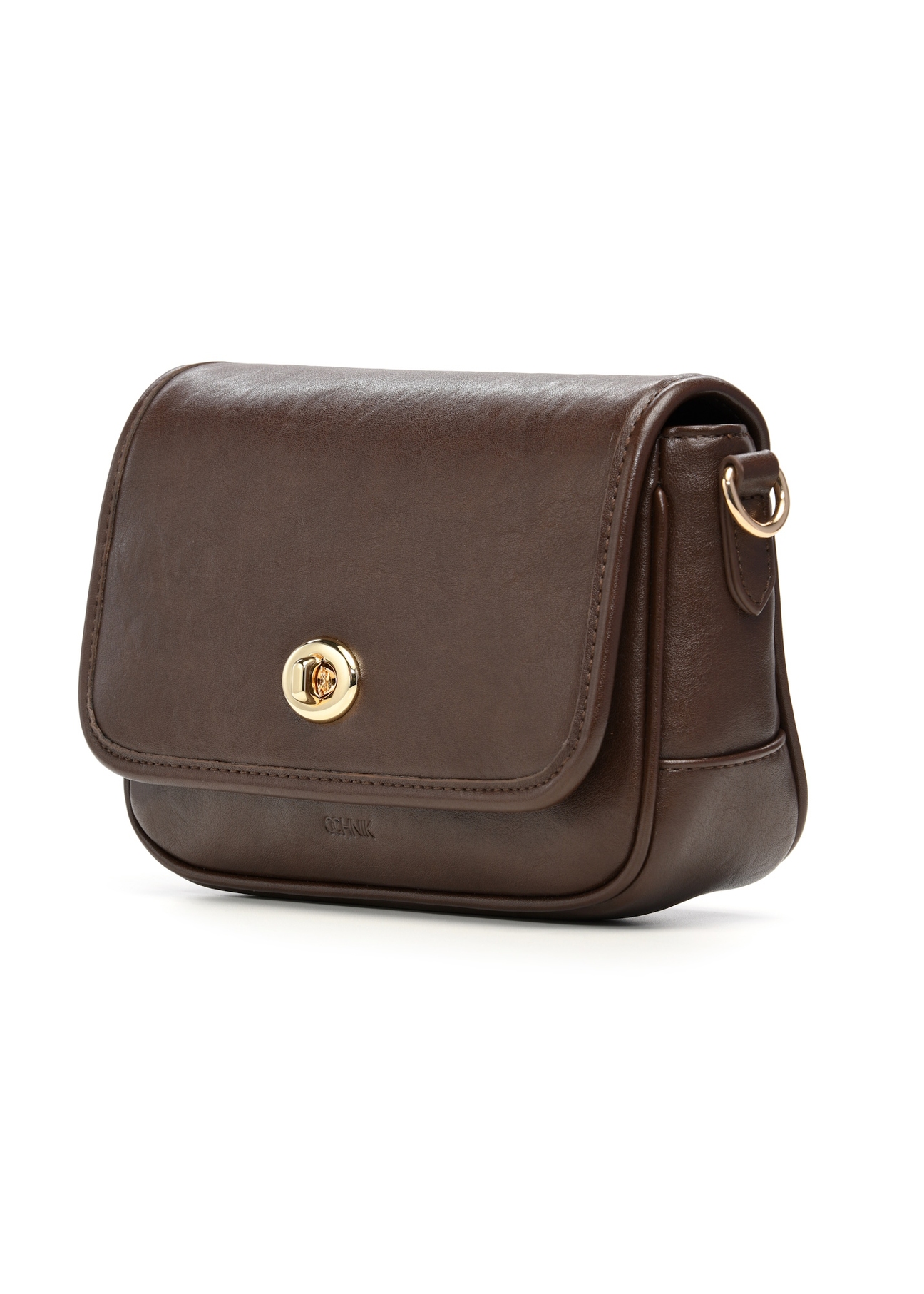 Small brown women's handbag TOREC-1249-1H(Z26), diagonal product view on a light background.