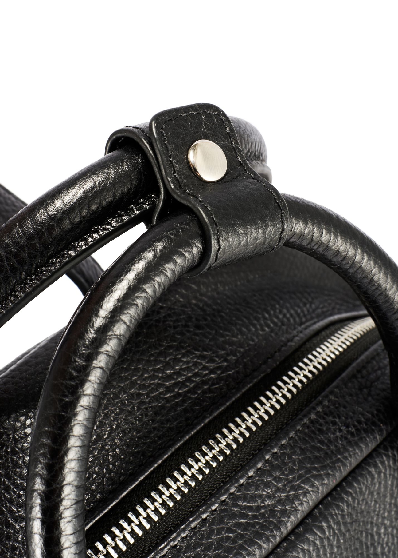 Women's leather backpack TORES-1146A-99(Z25) - close-up of the detail on a white background.