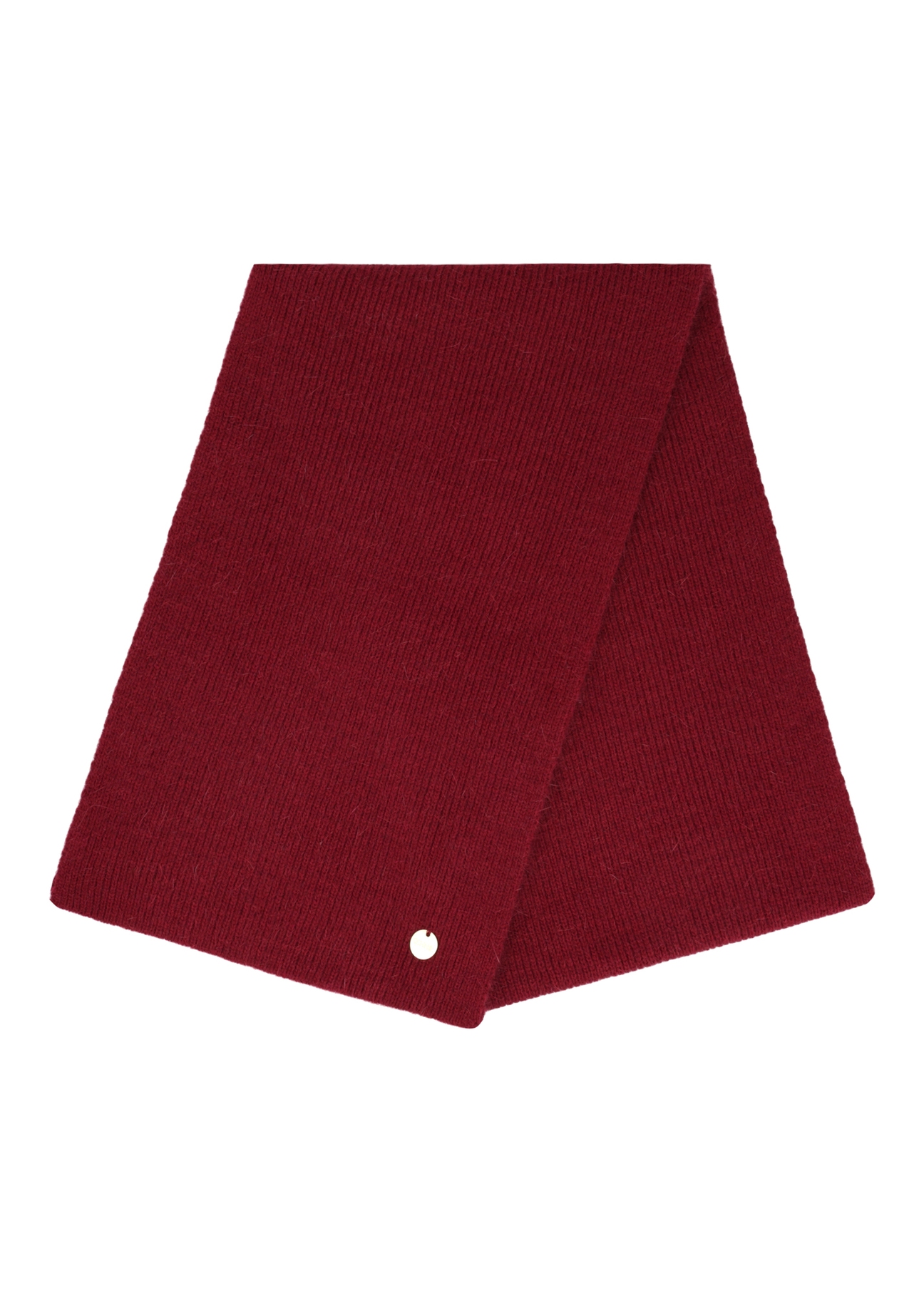 Burgundy women's viscose scarf SZADT-0222-4D(Z26), front product view on white background.