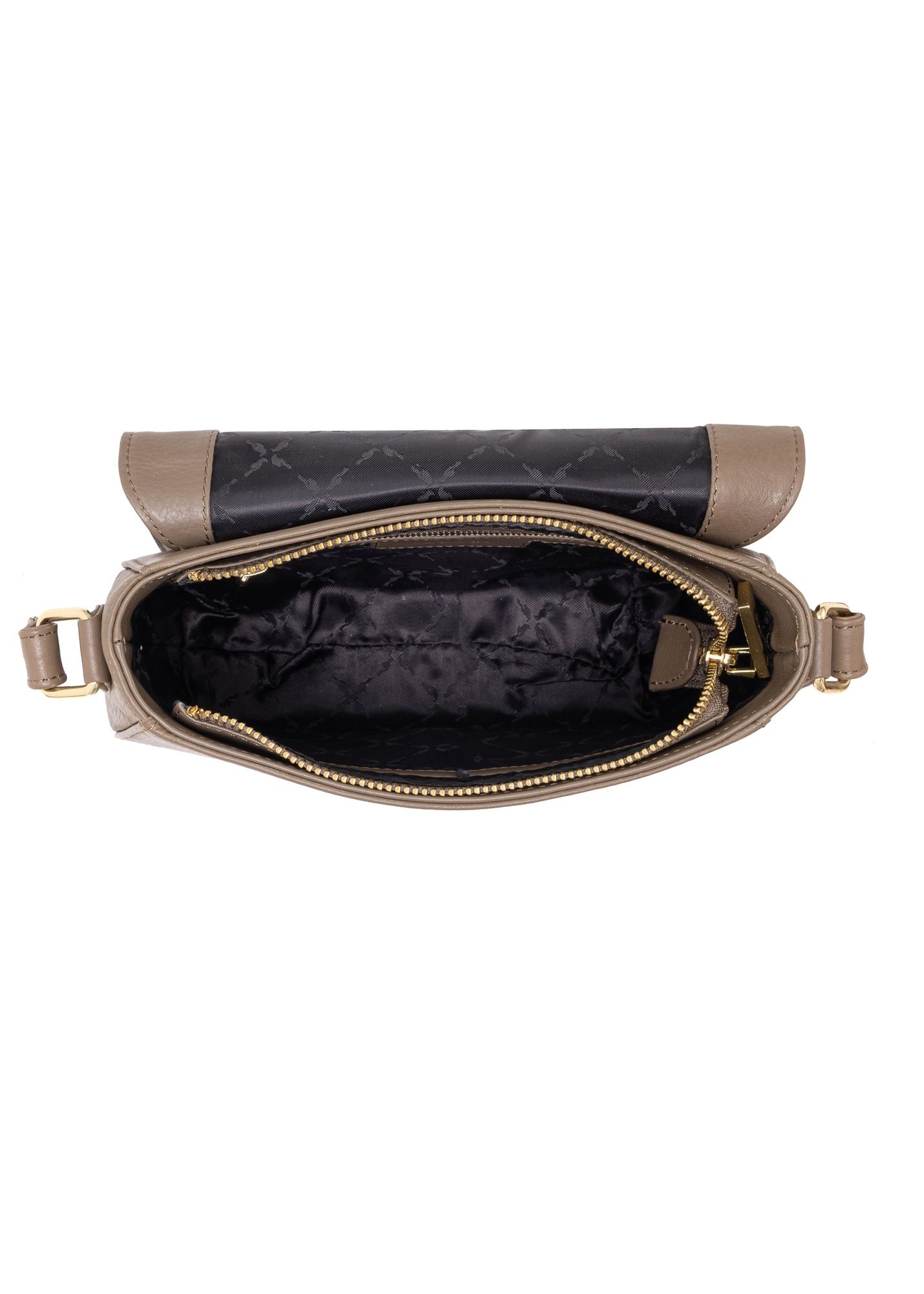 Brown leather women's postbag TORES-0972-80(W24)-05