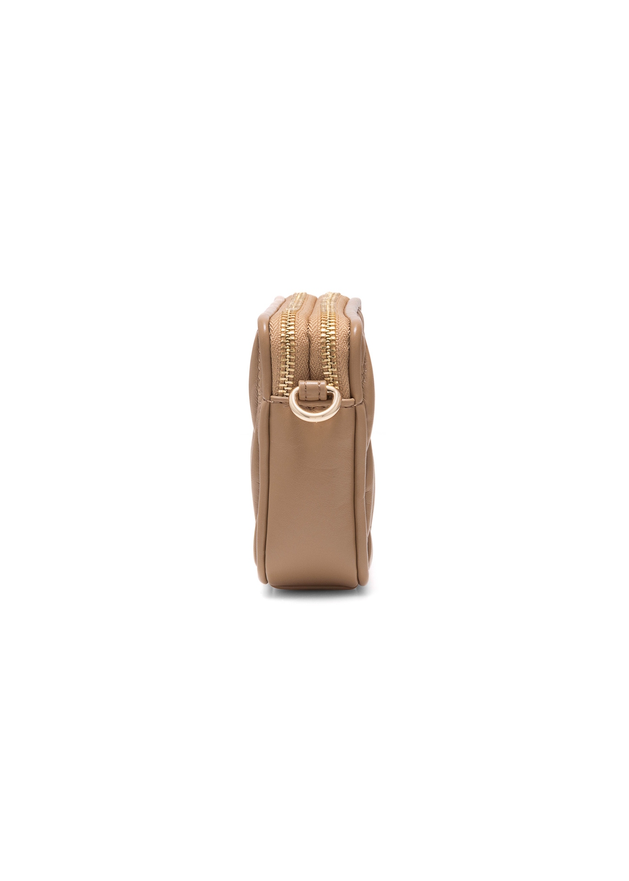 Classic beige women's handbag TOREC-1103-24(Z25), side product view on a white background.
