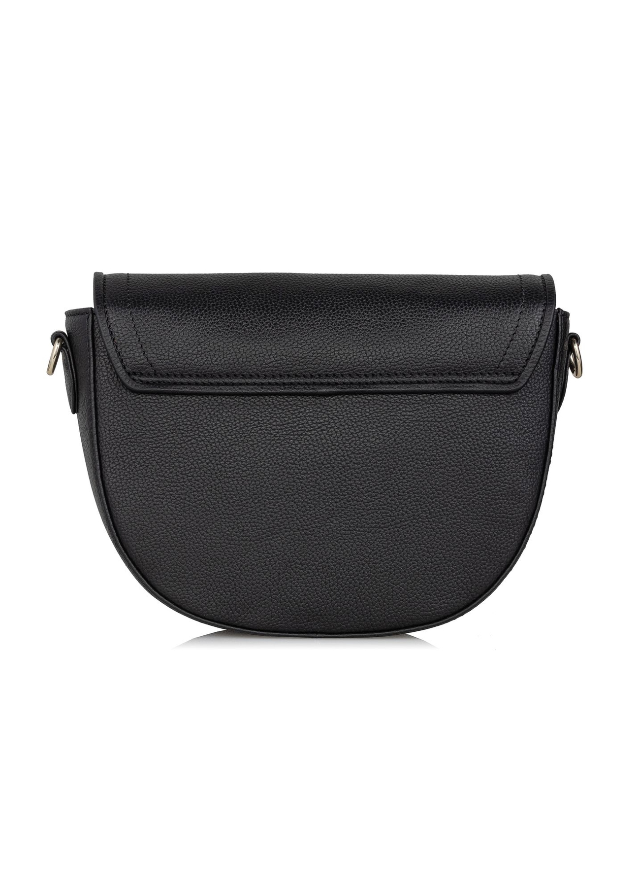 Black leather women's postbag TORES-0994-99(W24)-04