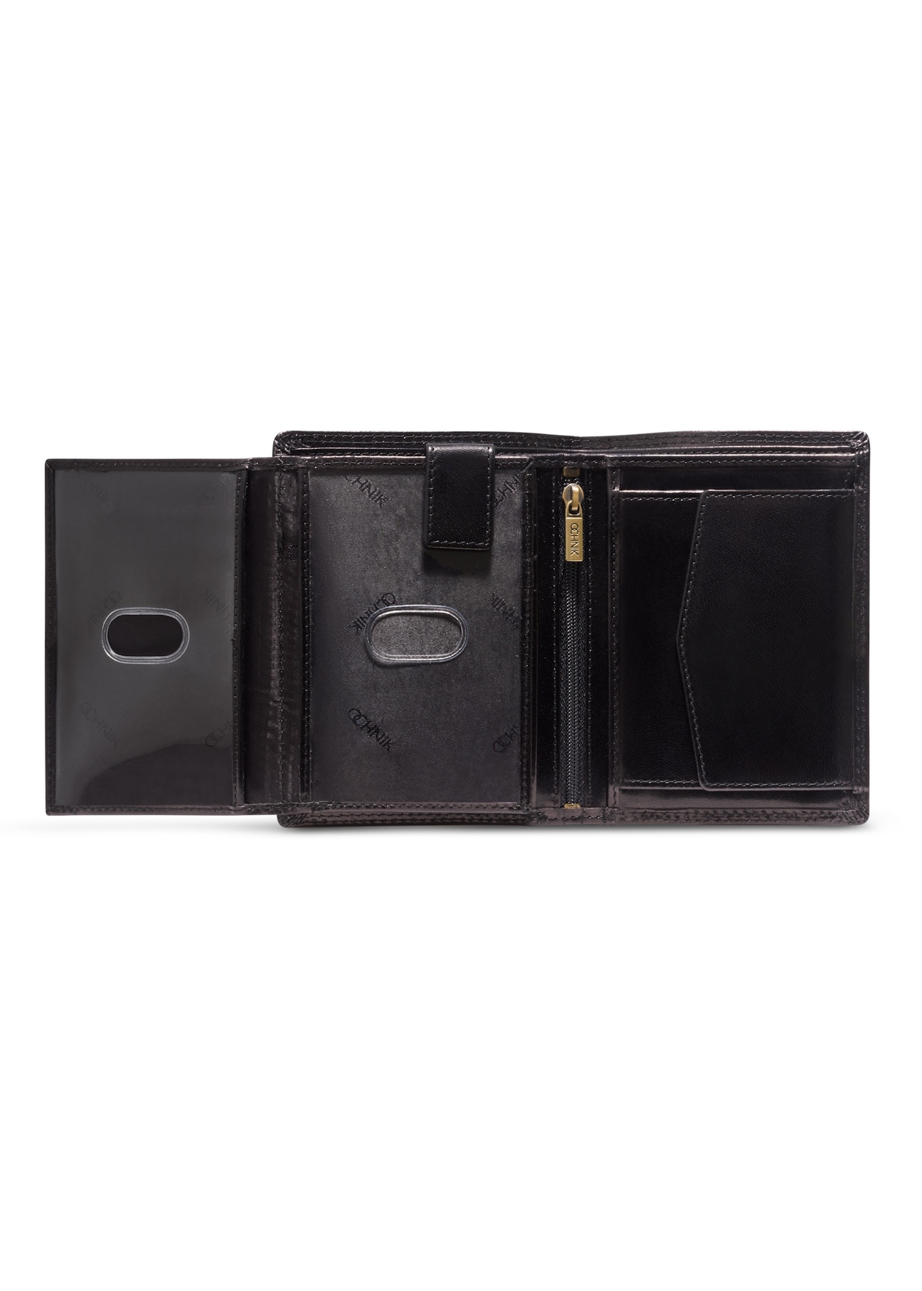 Men's wallet PL-145-99(KS), product view inside on white background.