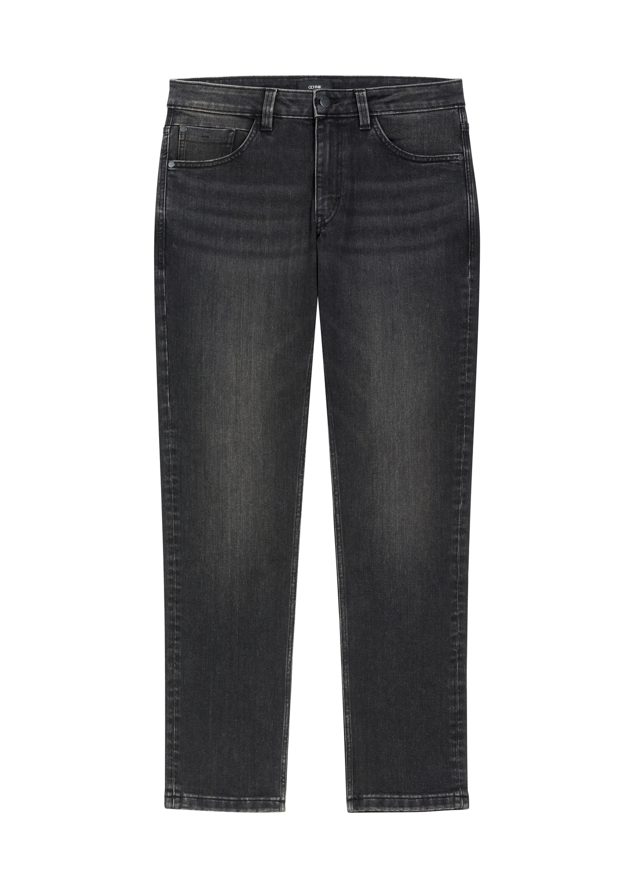 Men's black jeans JEAMT-0022-99(W26), front product view on white background.