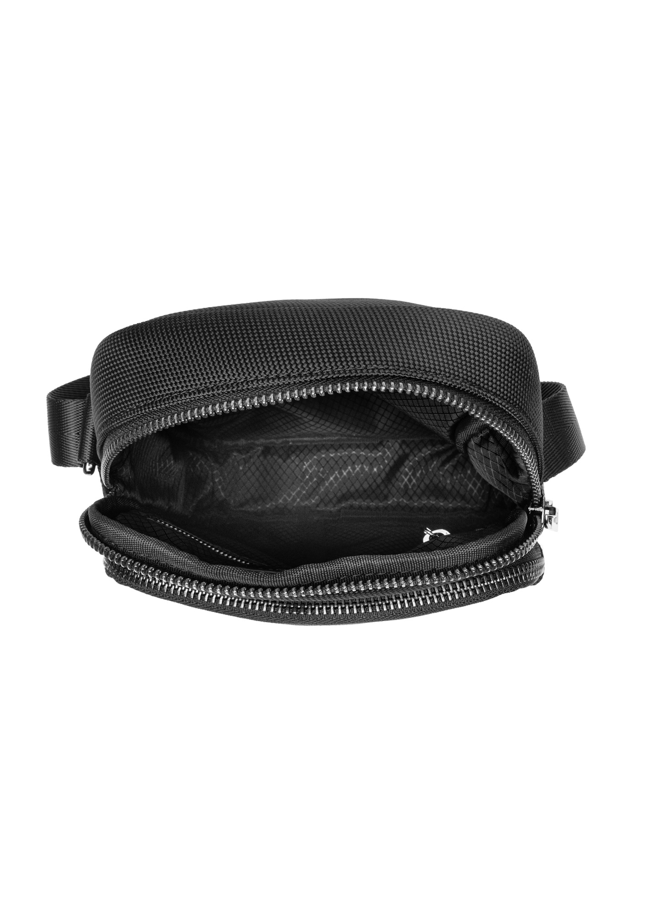 Black men's shoulder bag TORMN-0444-99(Z26), product view inside on a light background.