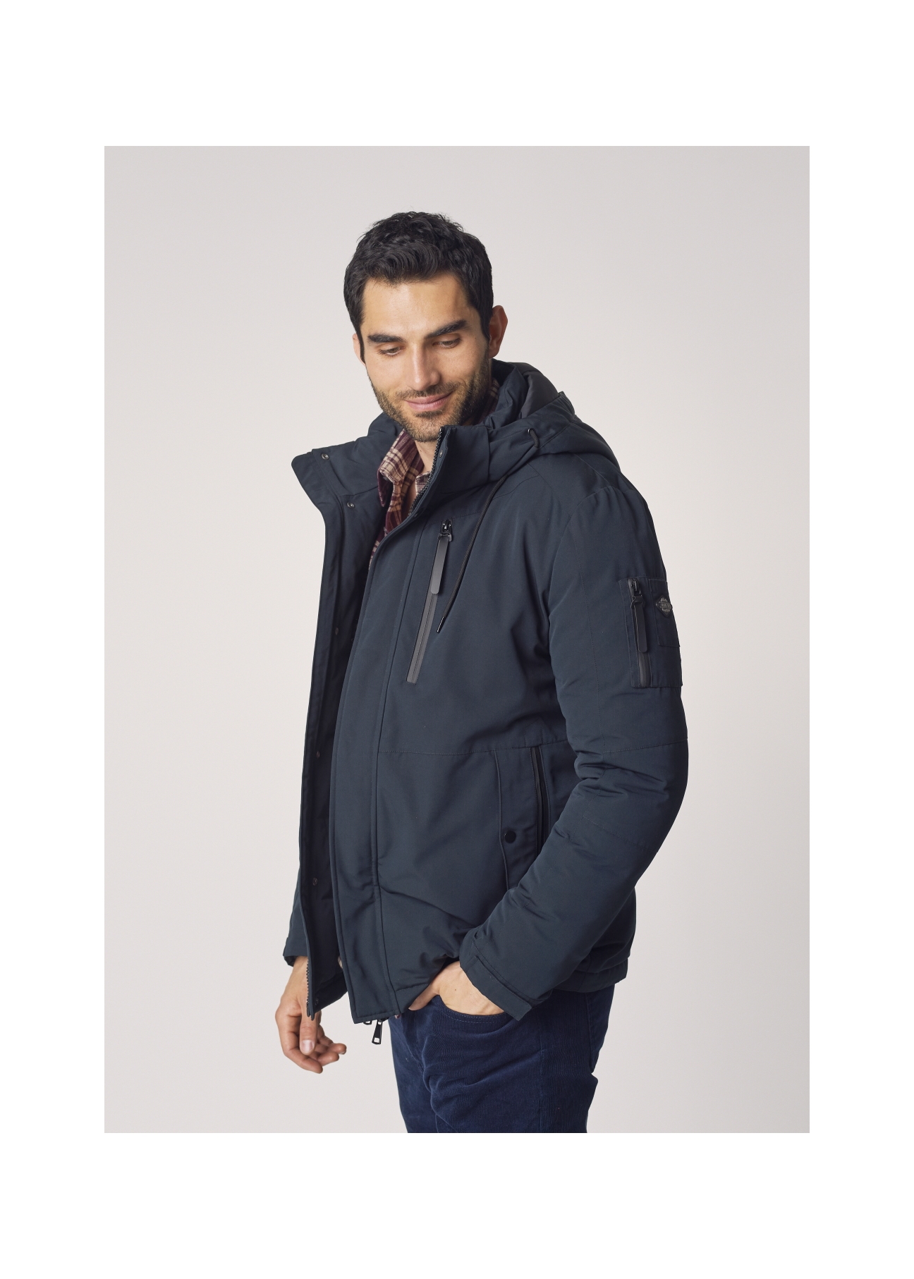 Men's autumn zippered jacket KURMT-0254-99(Z21)-02